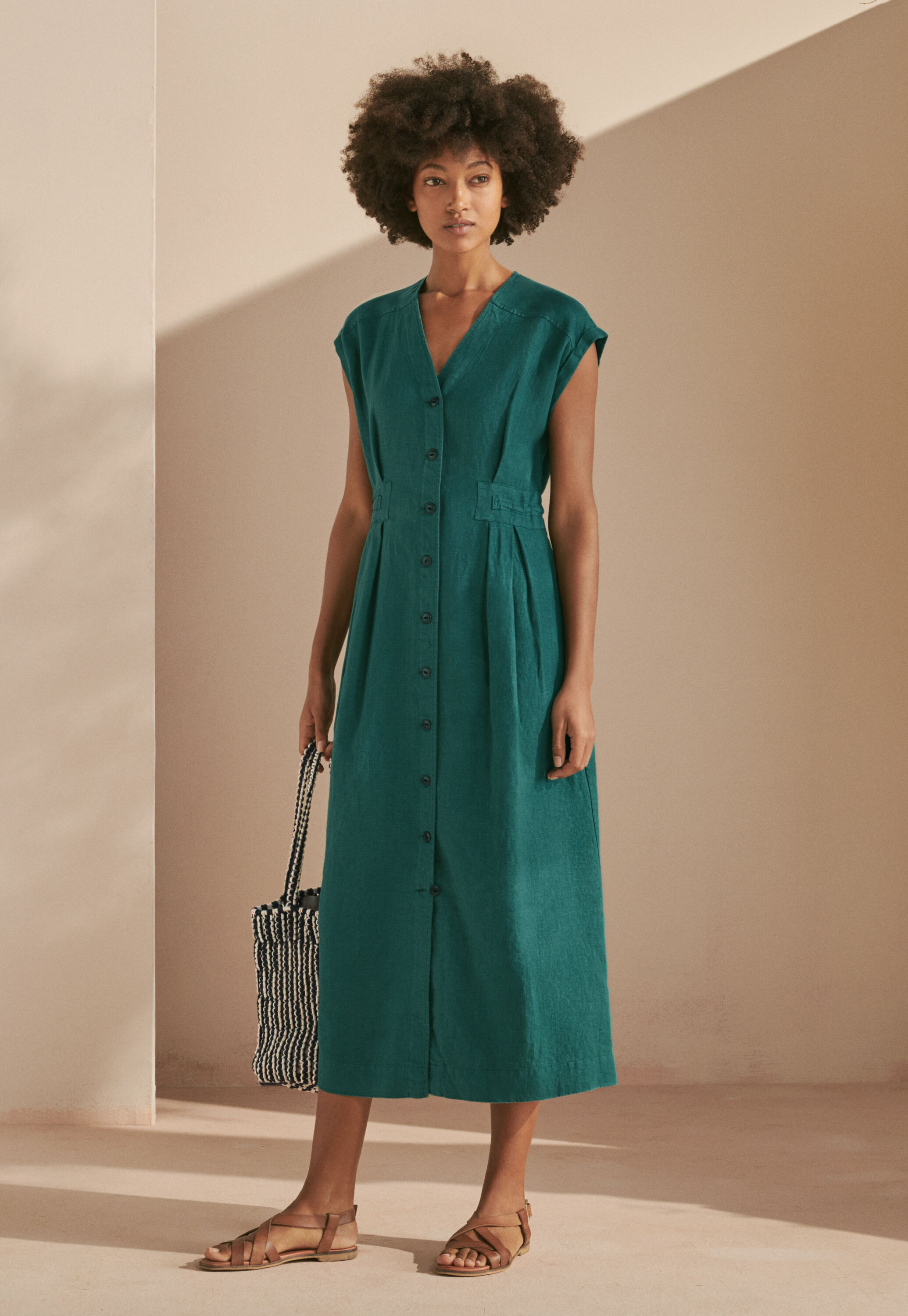 Button-through dress