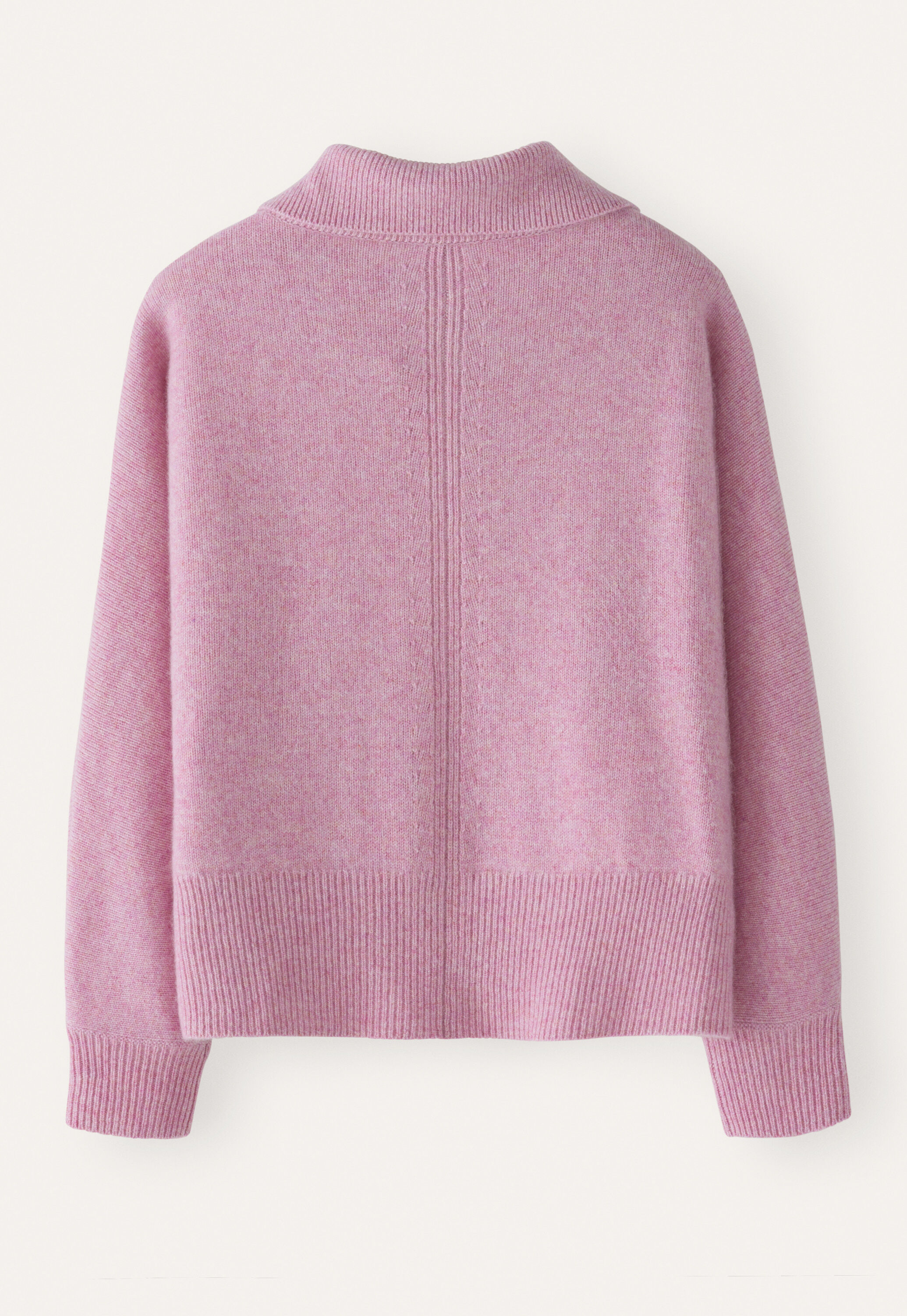 Funnel-neck cardigan