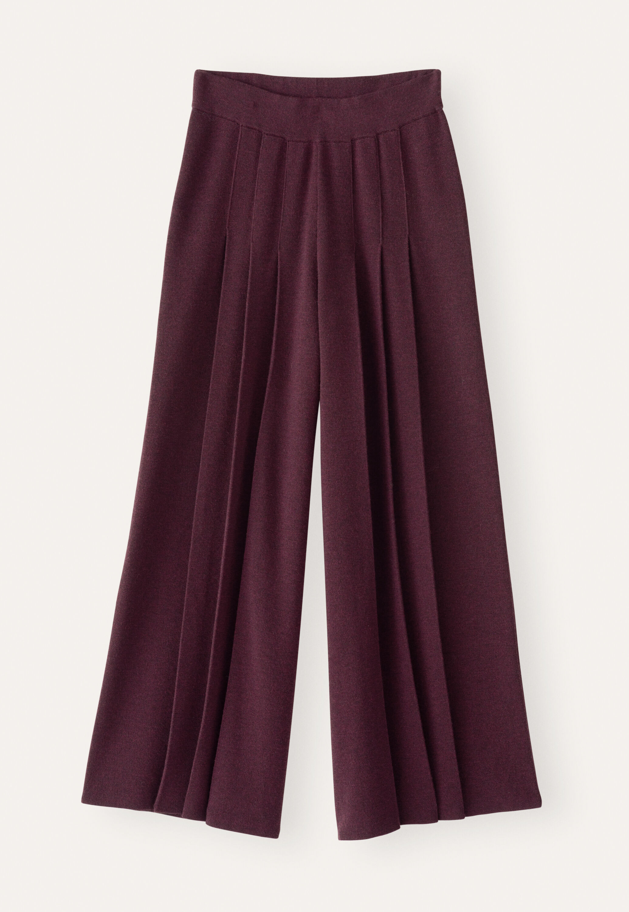 Wide knitted trousers