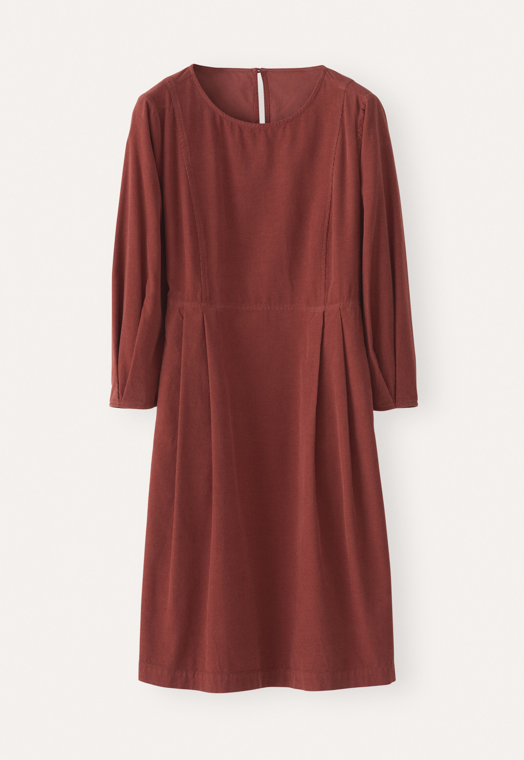 Pleat-front dress