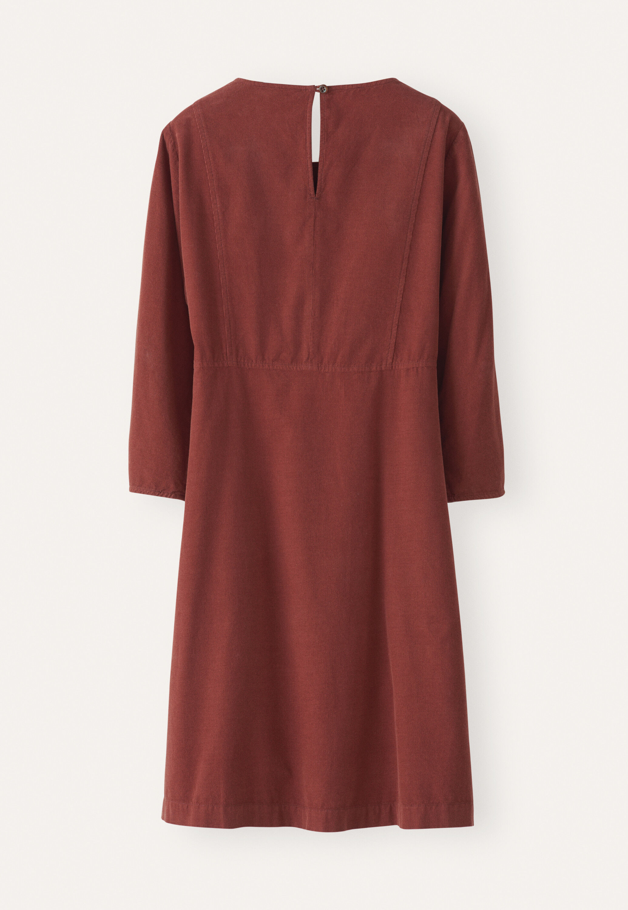 Pleat-front dress