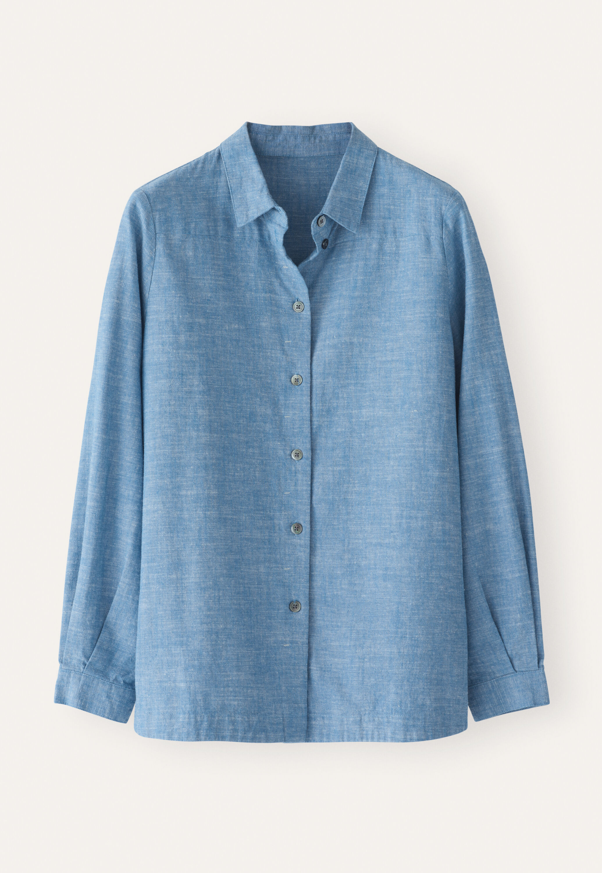 Curved hem overshirt