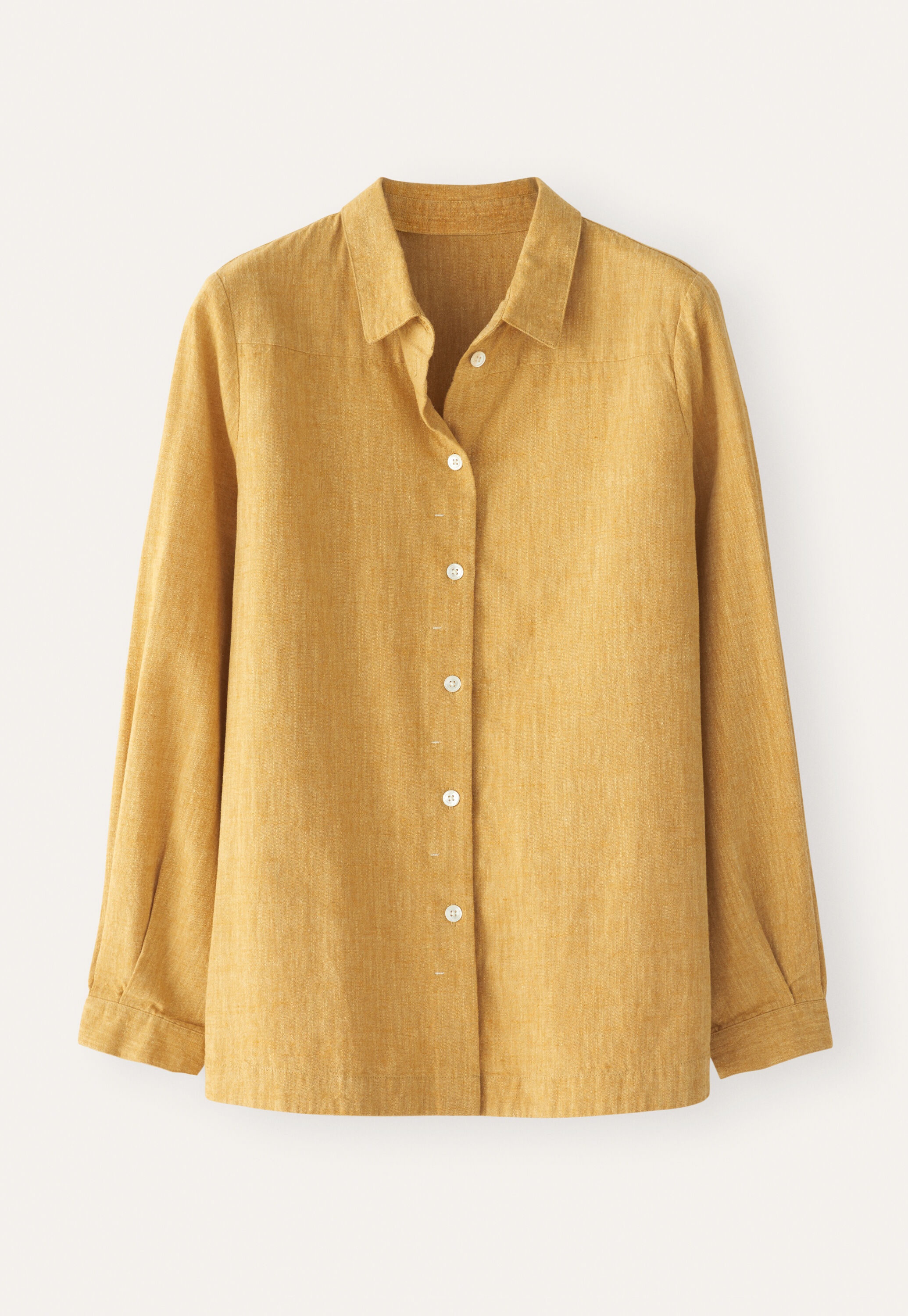 Curved hem overshirt