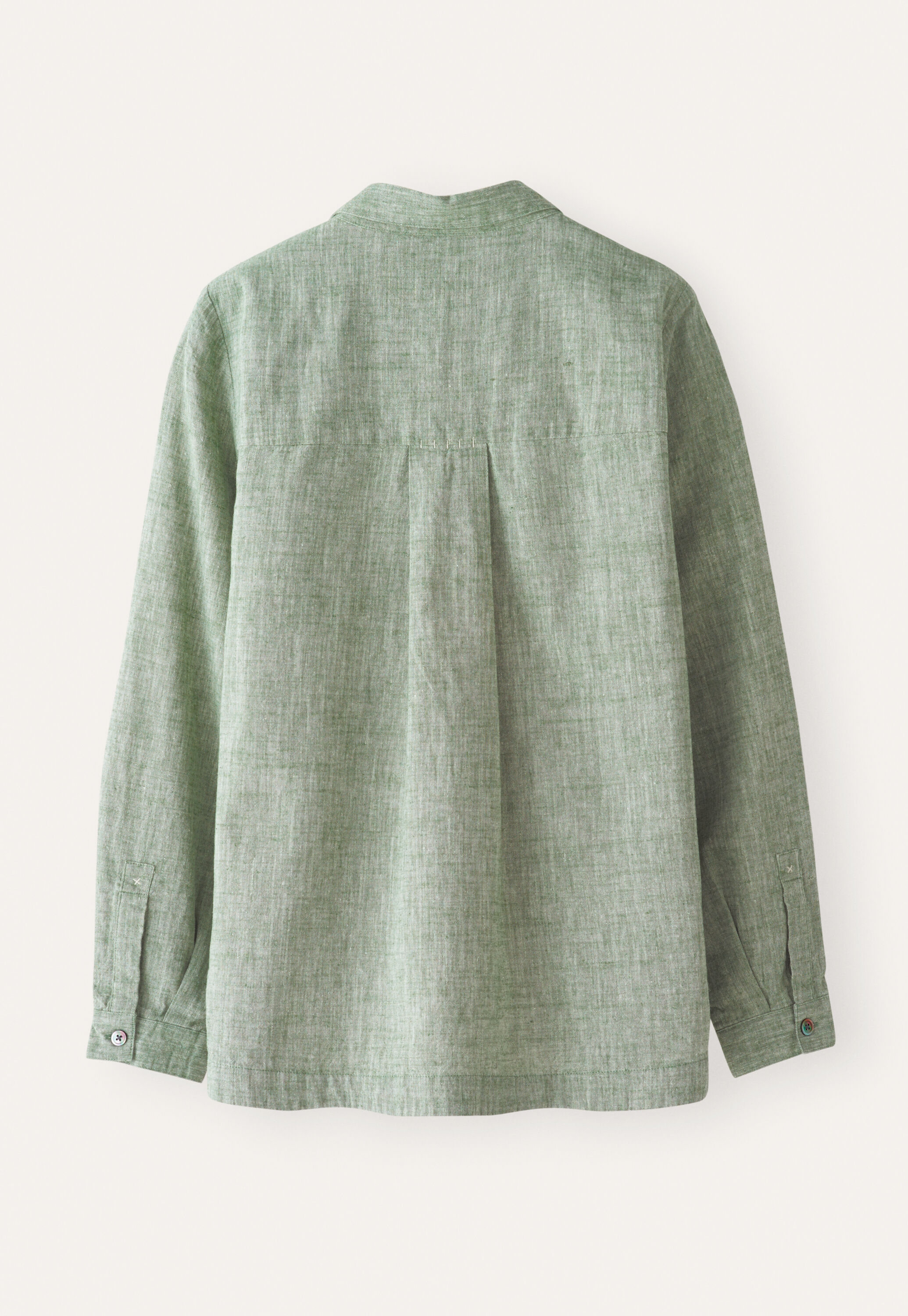 Curved hem overshirt