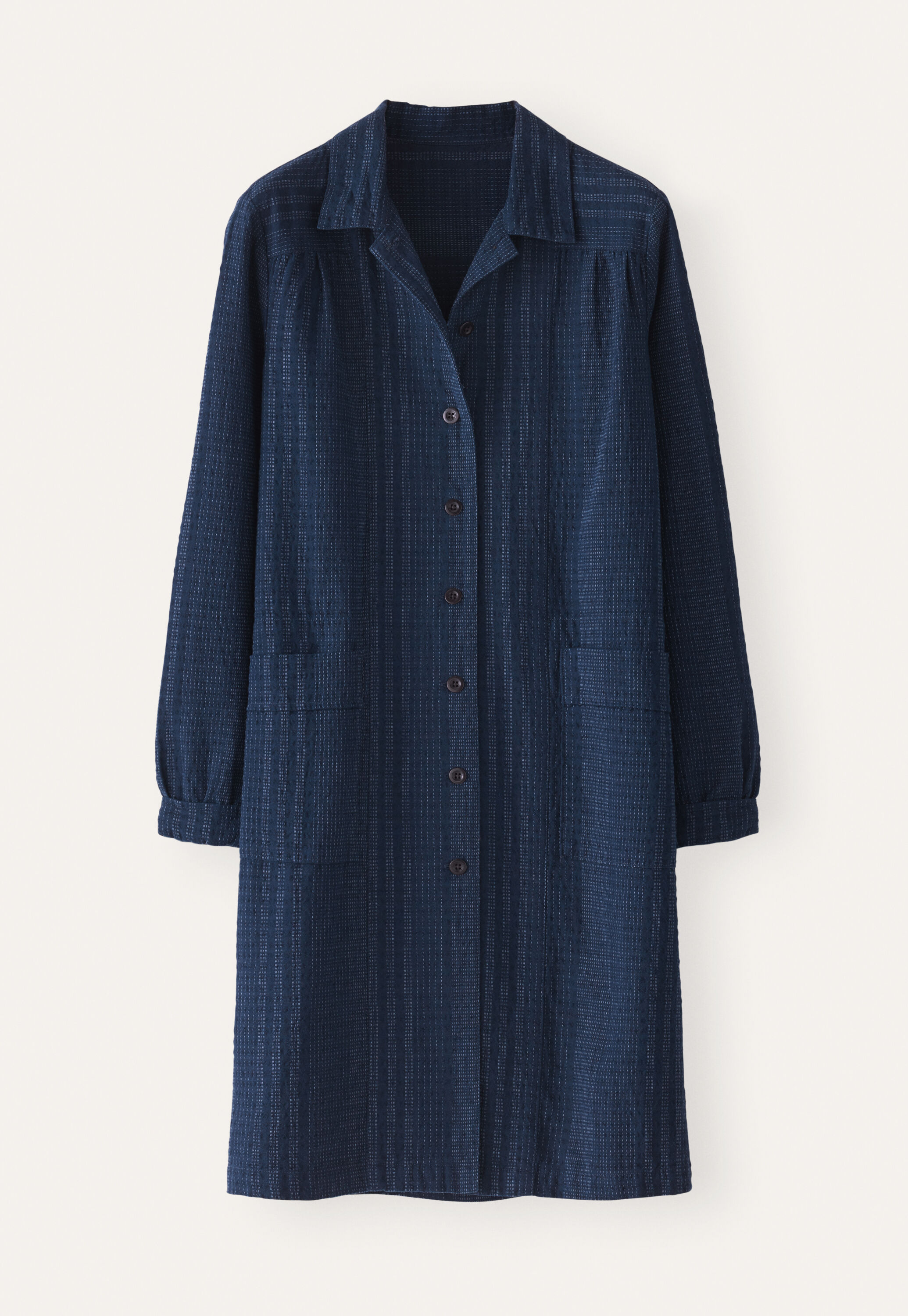Striped shirtdress