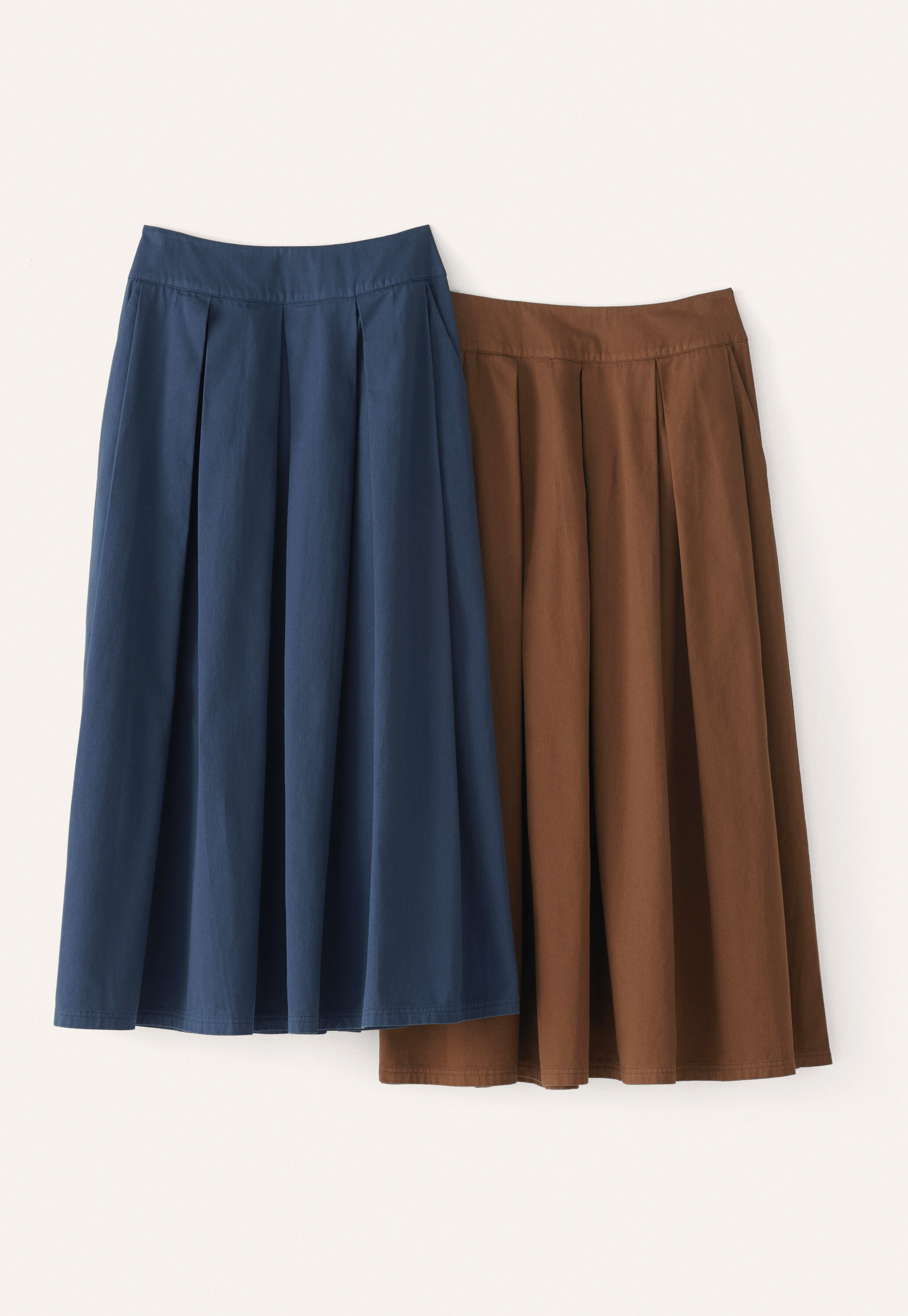 Box pleat skirt