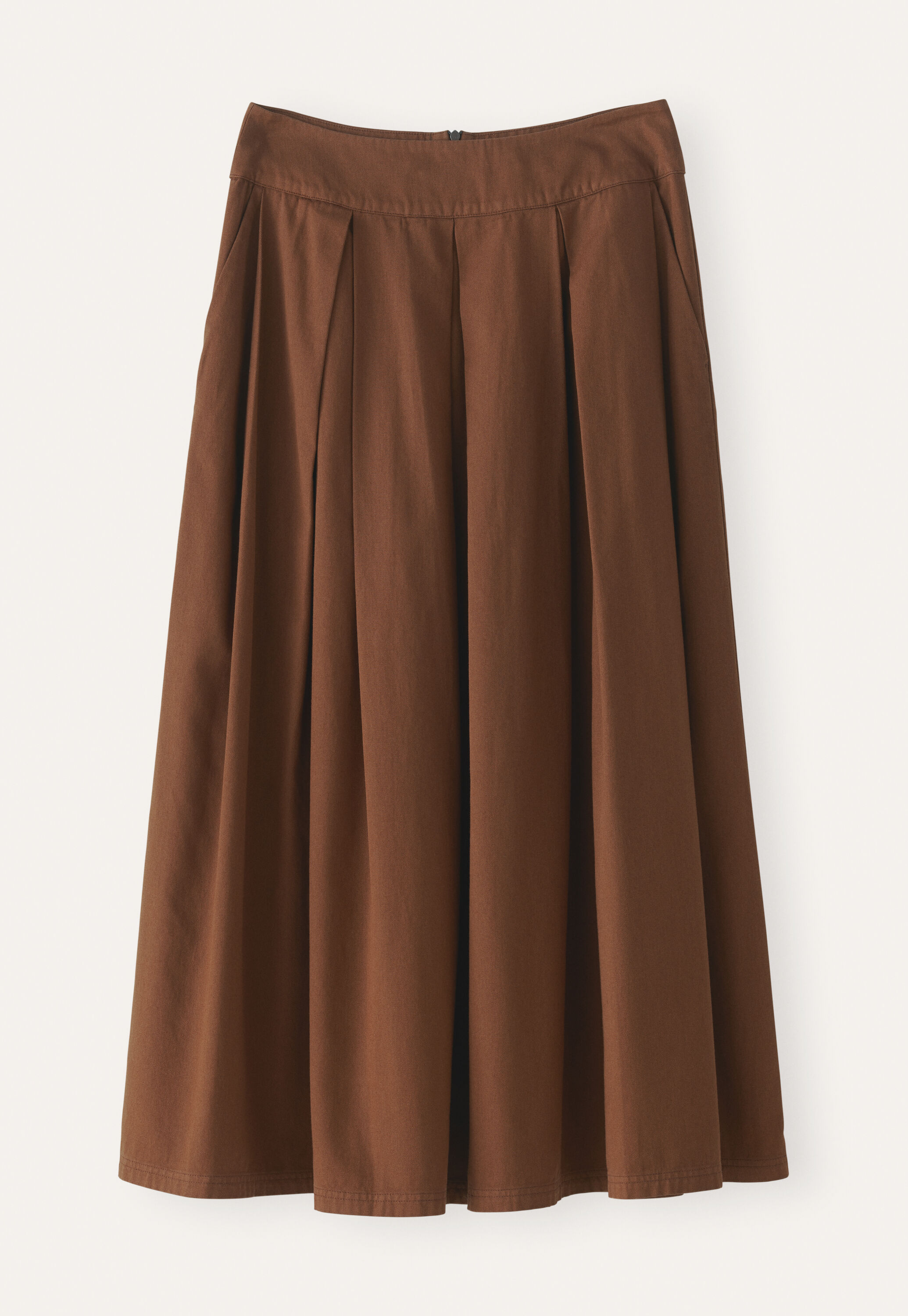 Box pleat skirt