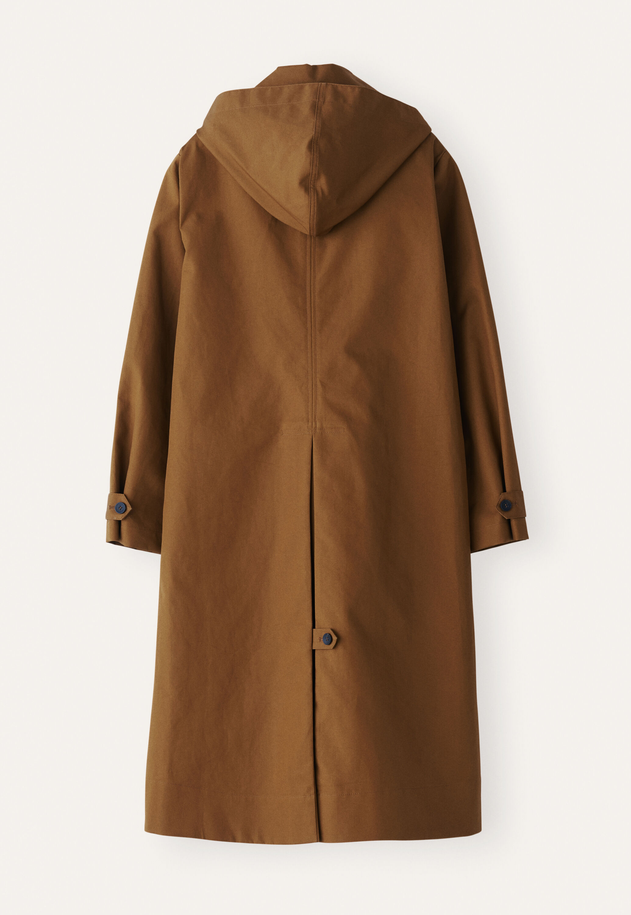 Hooded trench coat