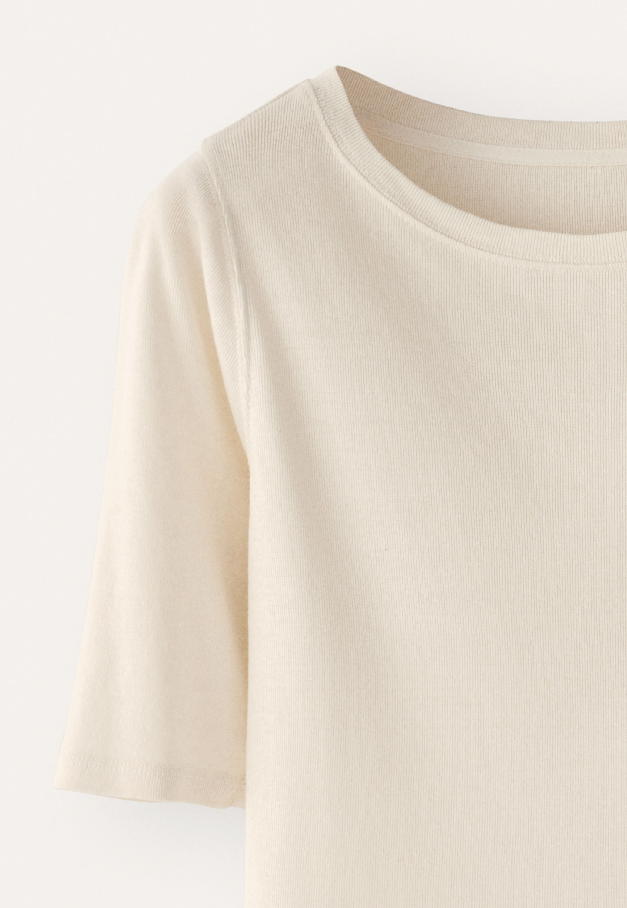 Ribbed jersey top