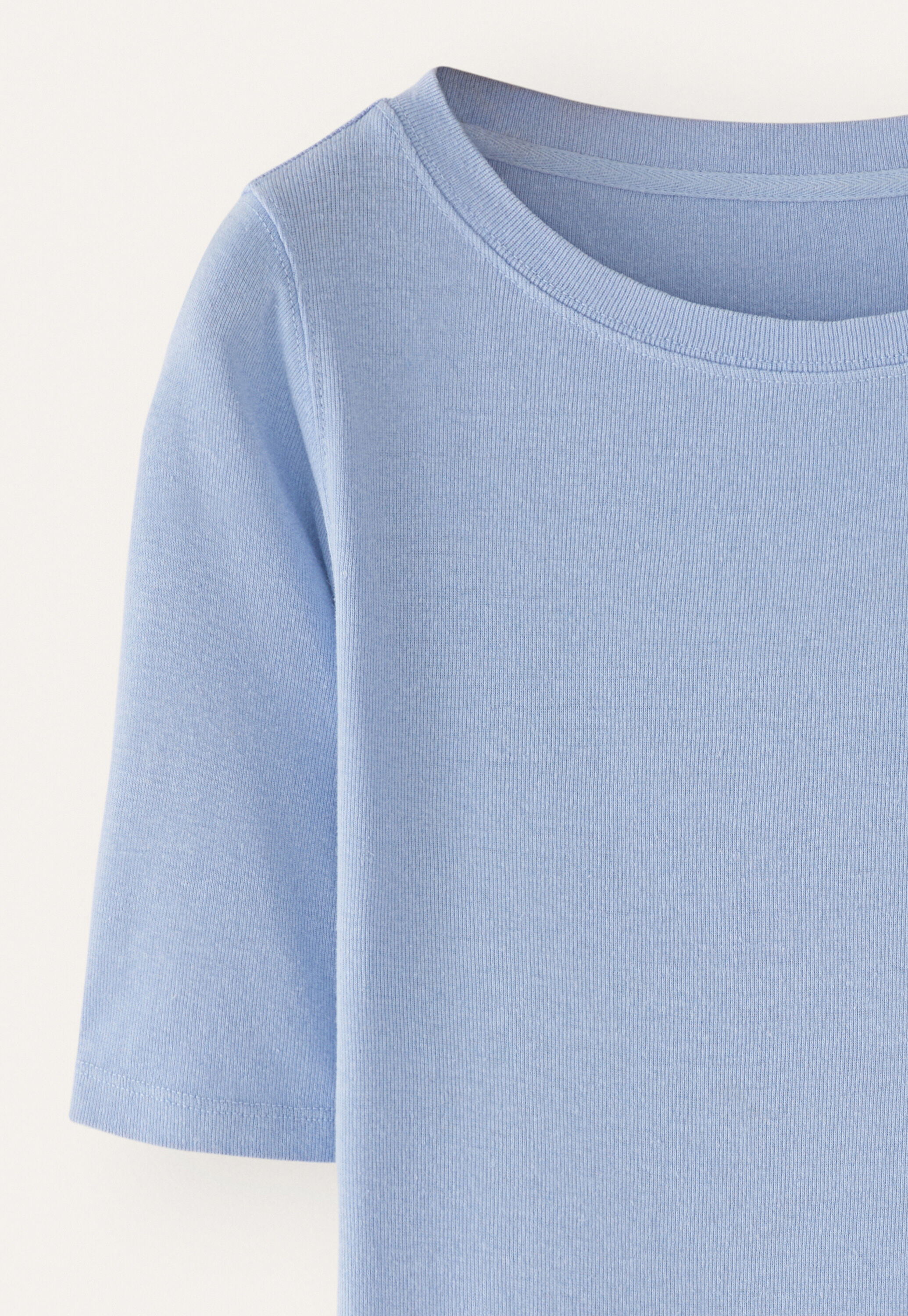 Ribbed jersey top