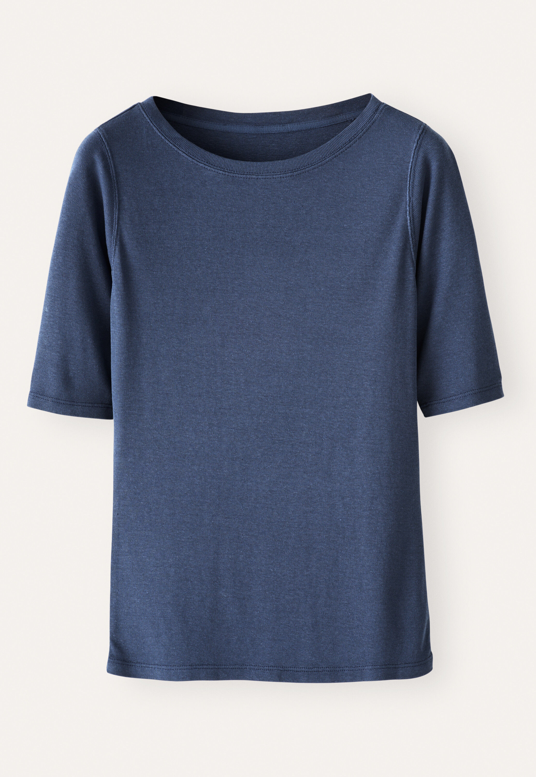 Ribbed jersey top