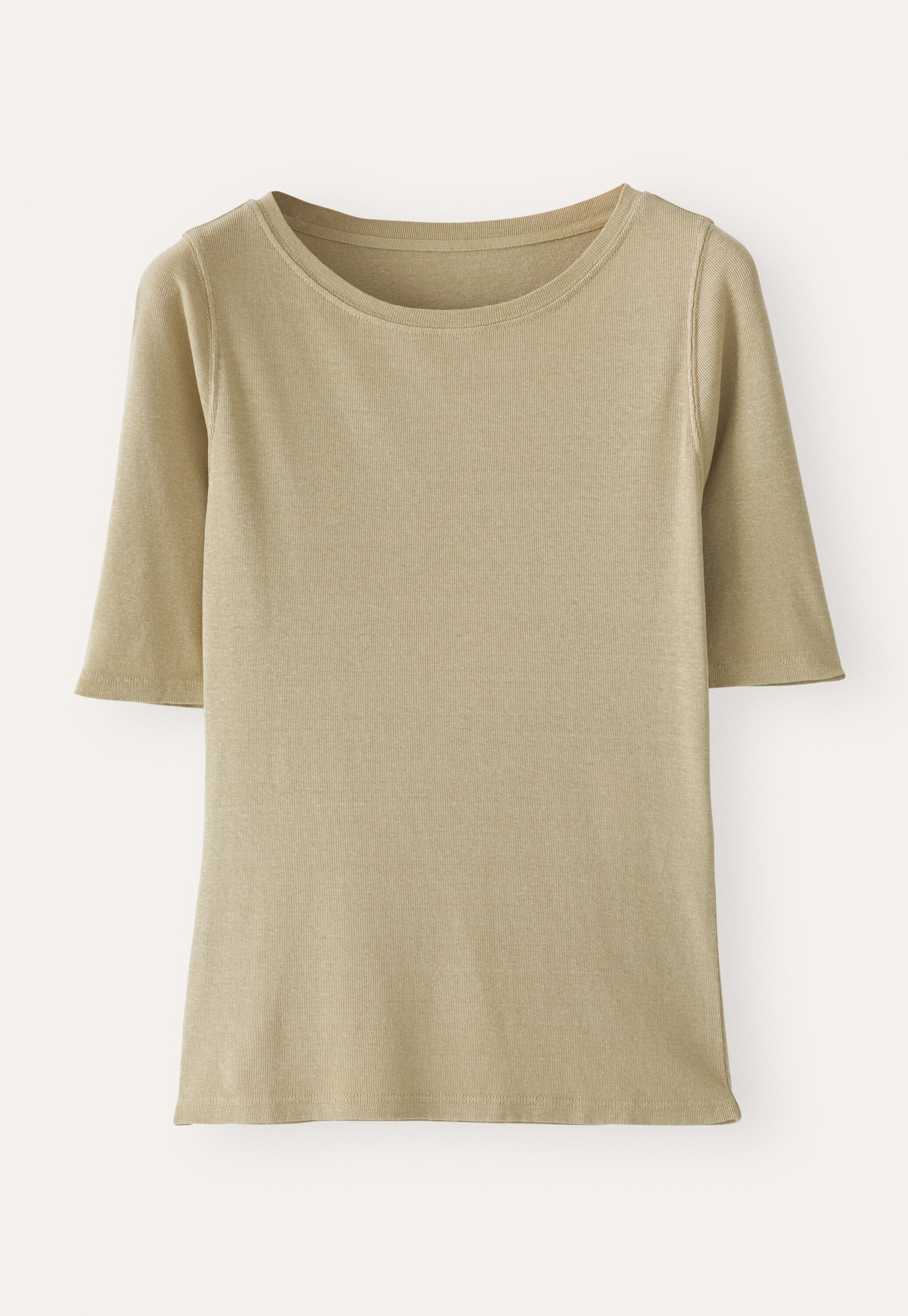 Ribbed jersey top