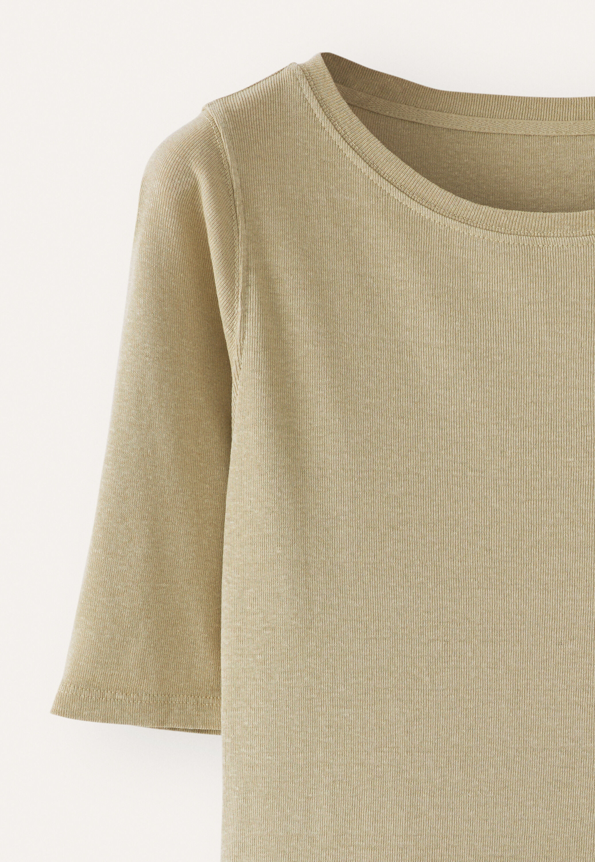 Ribbed jersey top