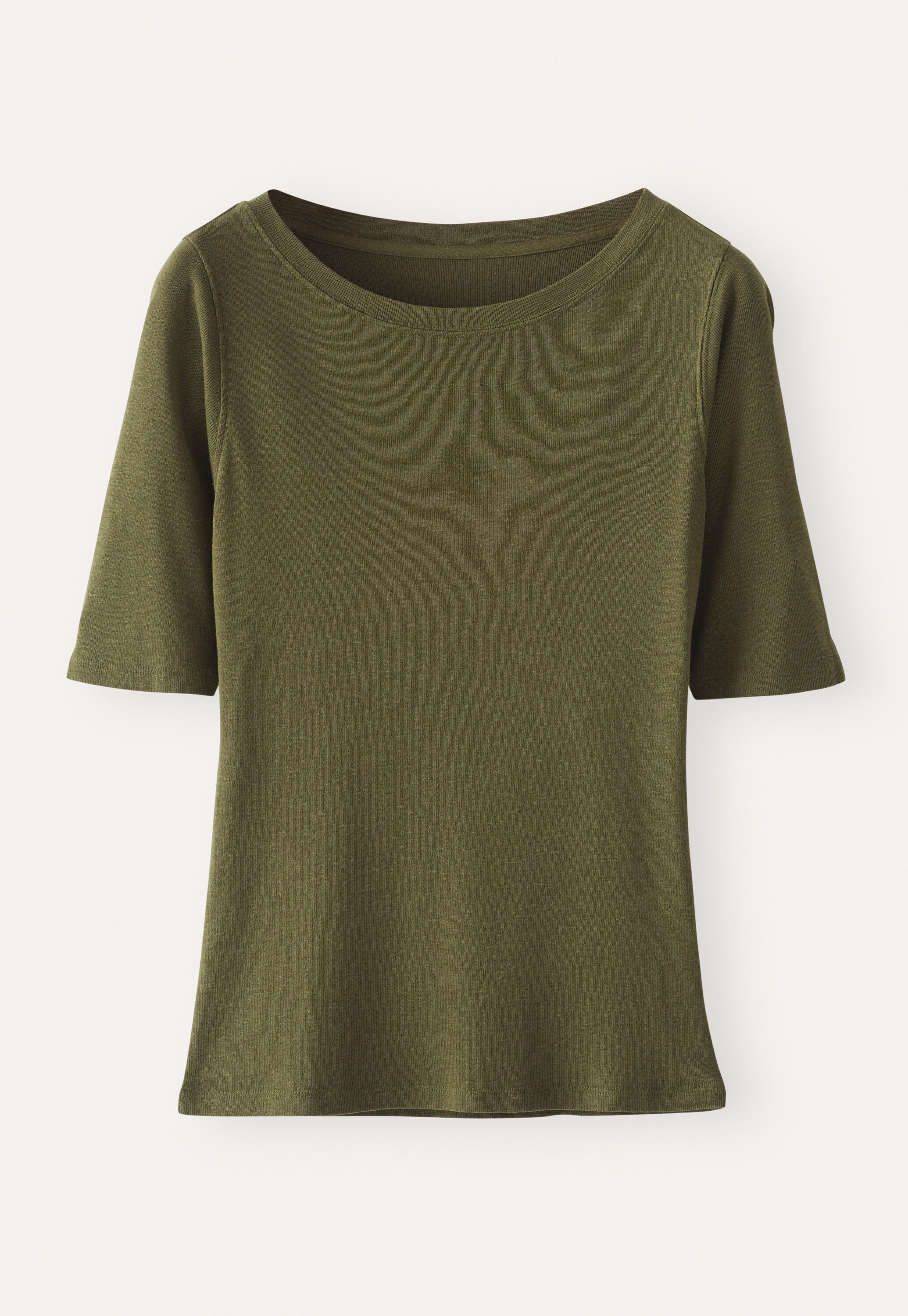 Ribbed jersey top