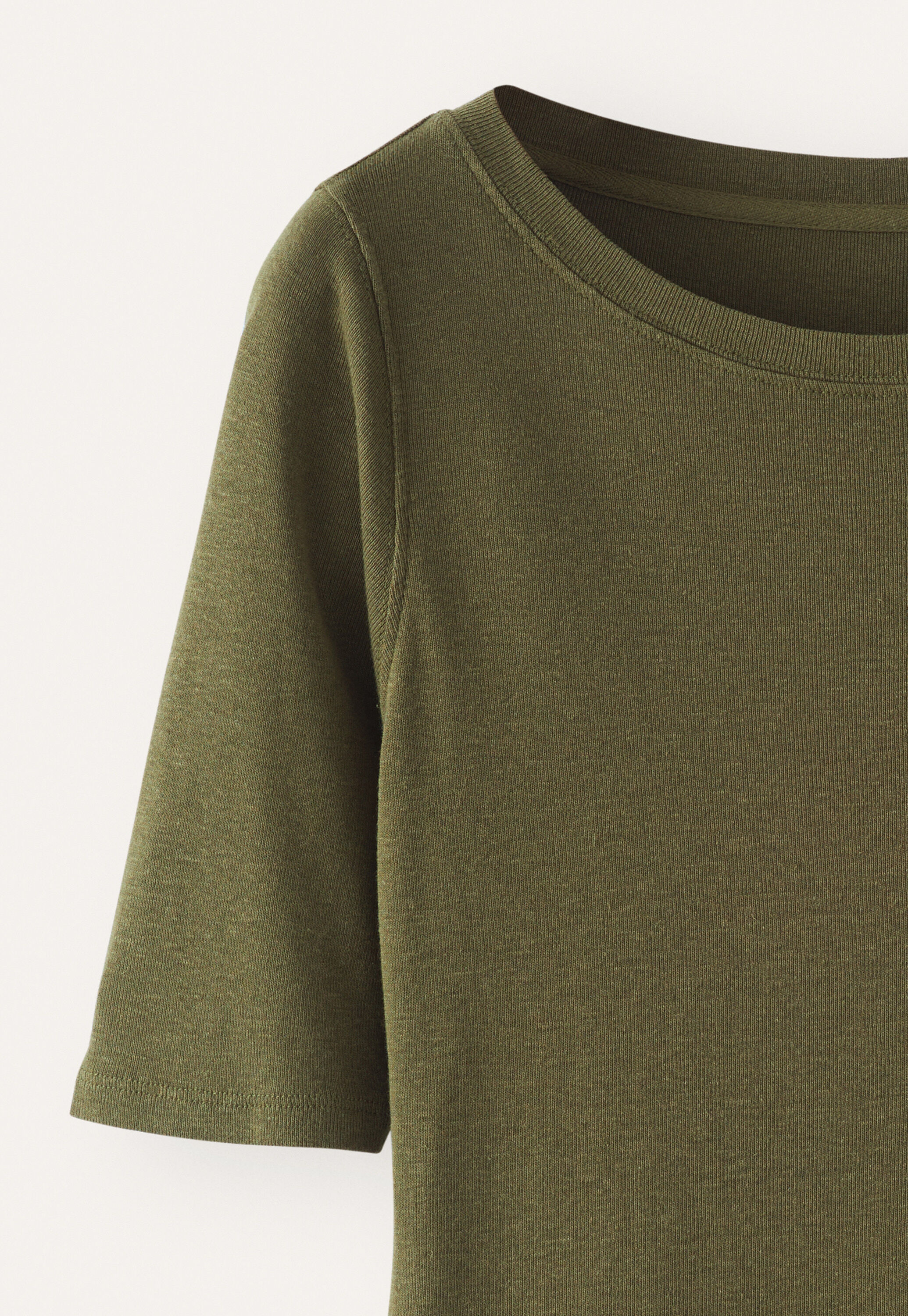 Ribbed jersey top