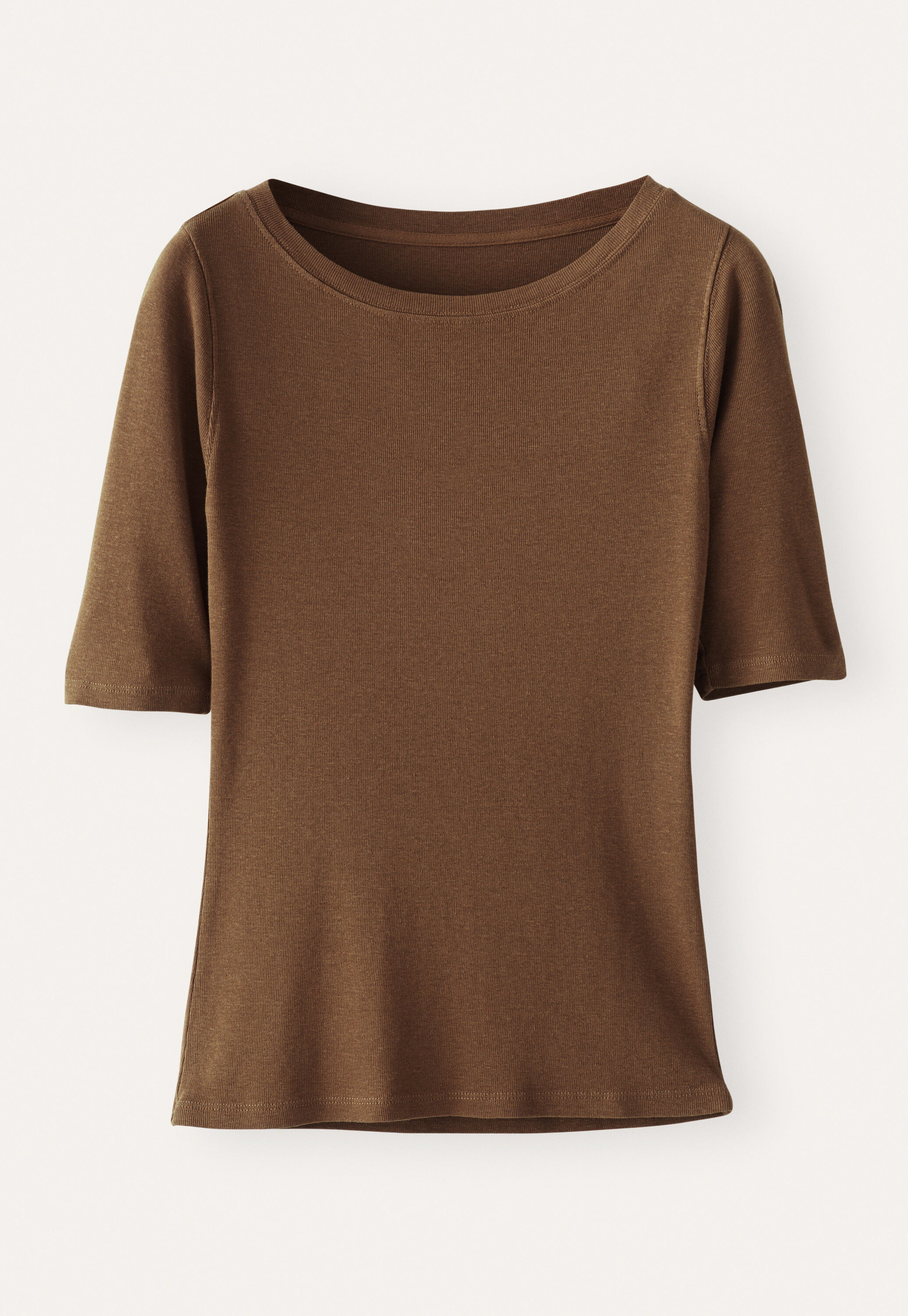Ribbed jersey top