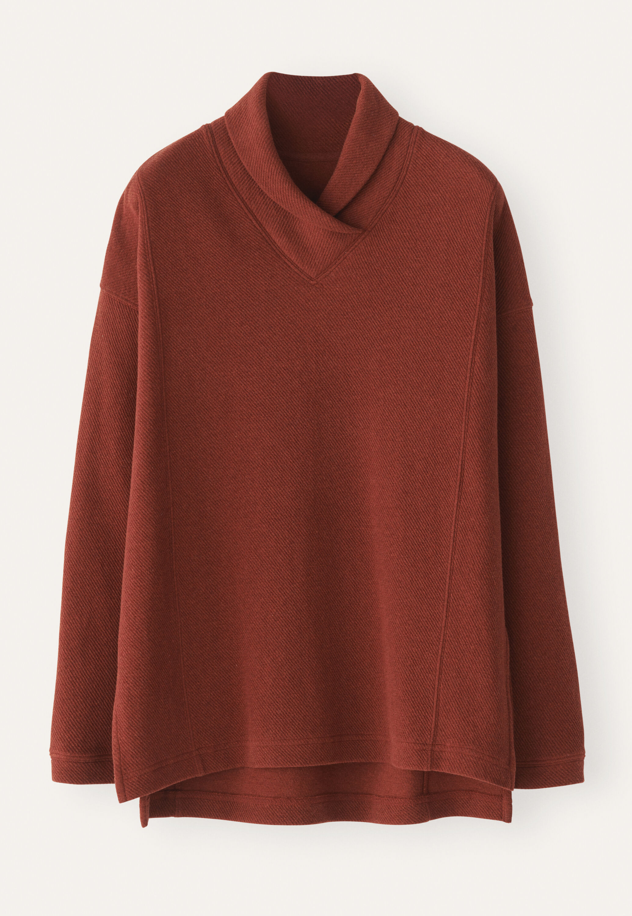 Shawl collar tunic