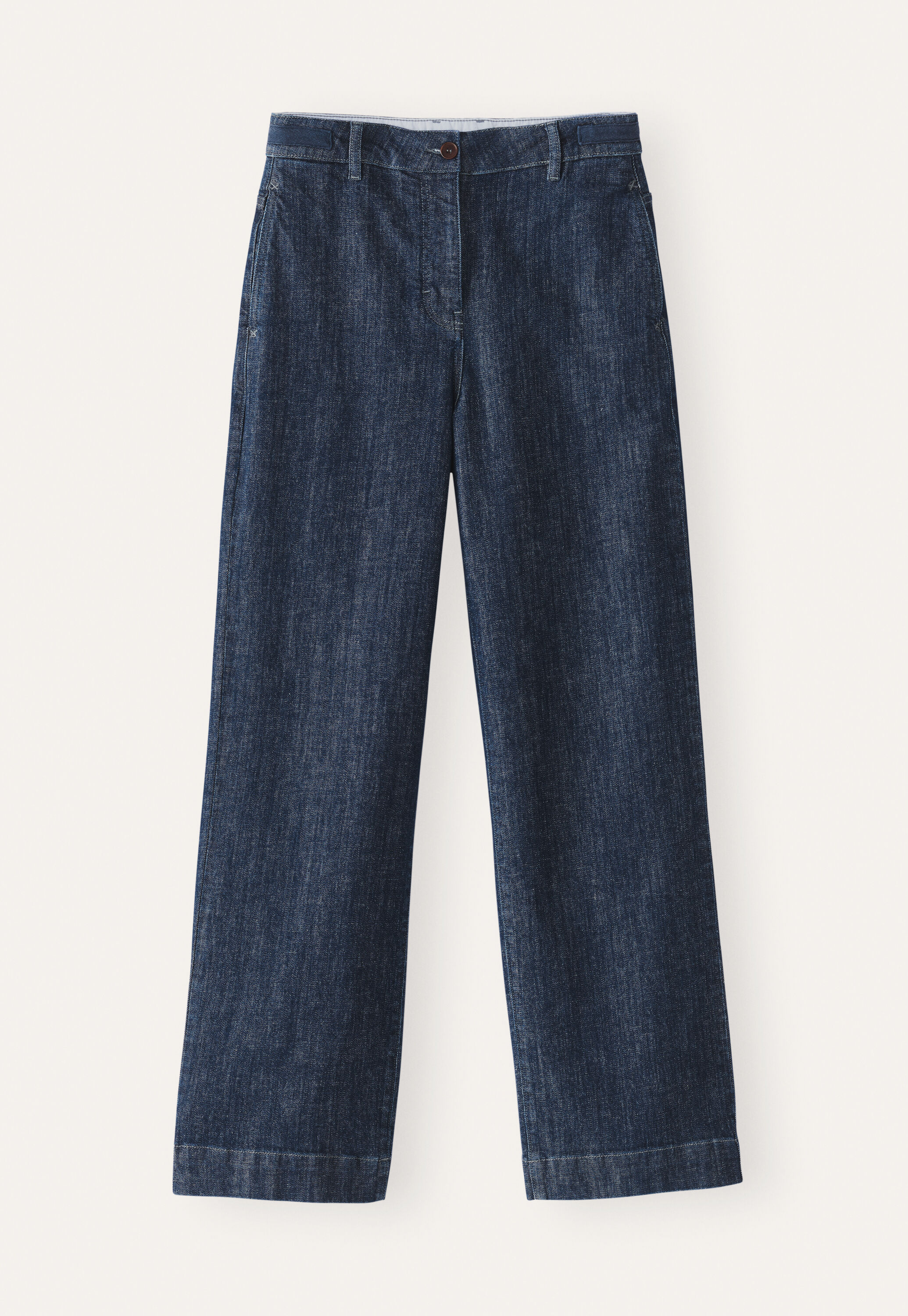 Wide tapered-leg jeans