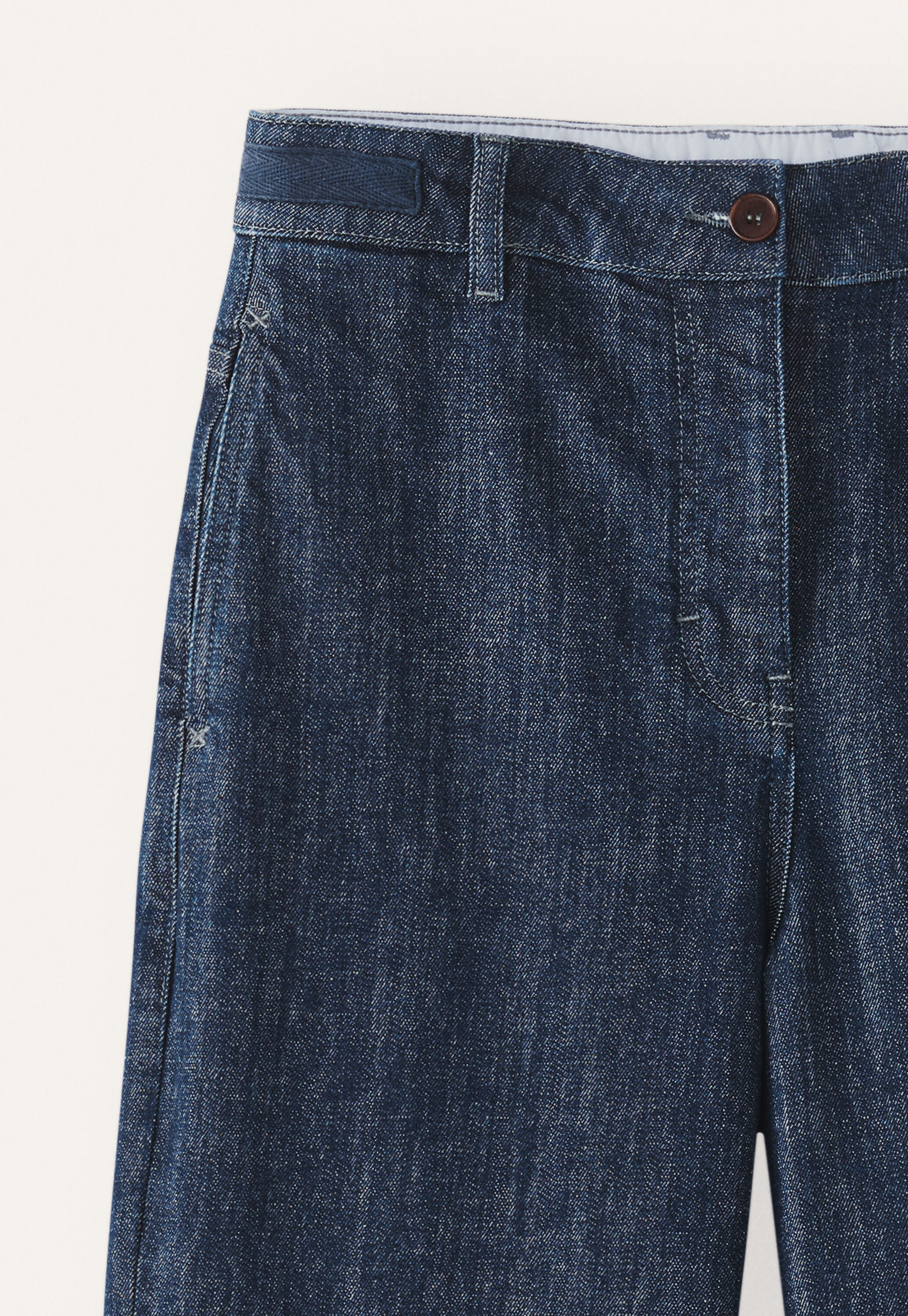 Wide tapered-leg jeans