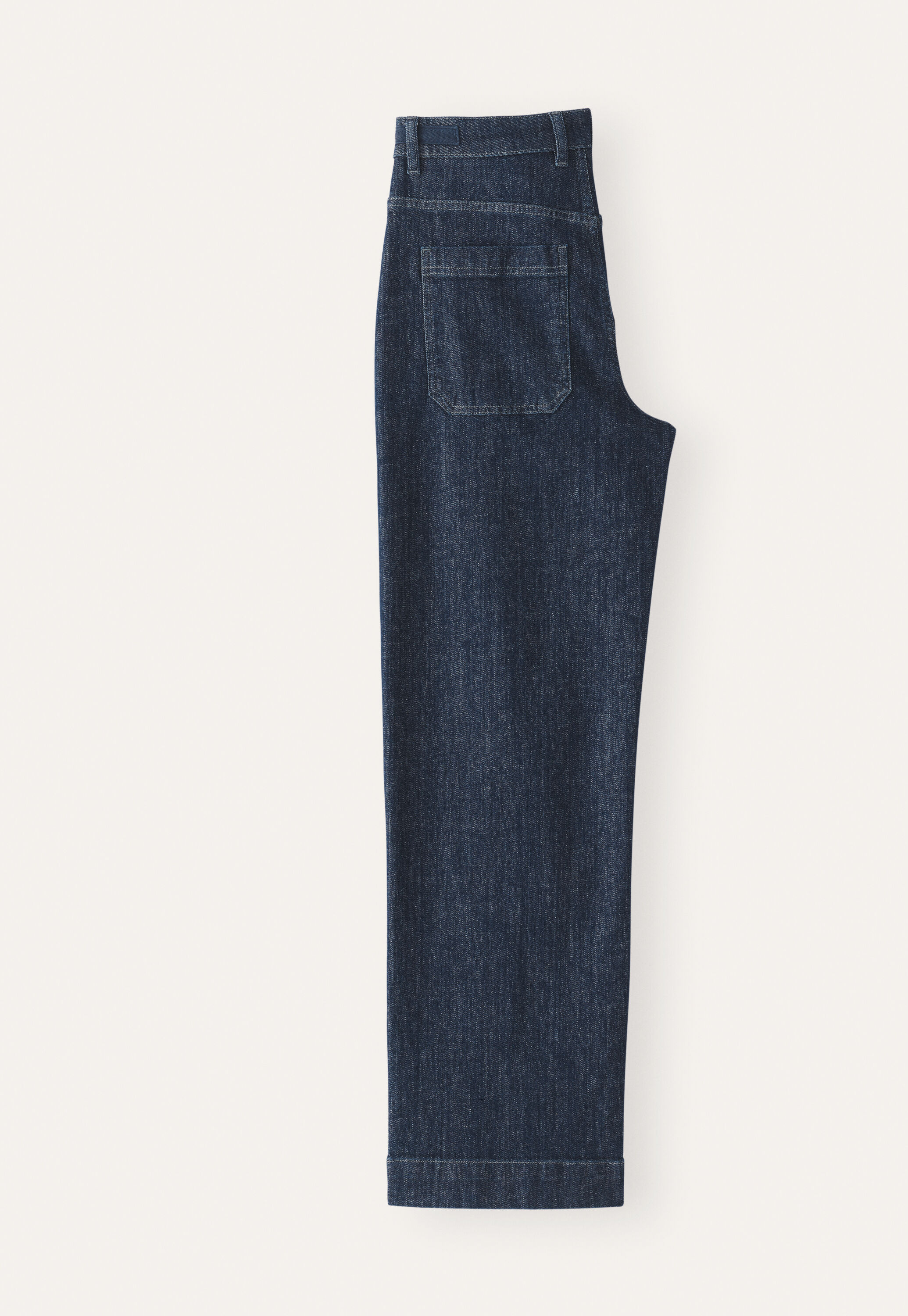 Wide tapered-leg jeans