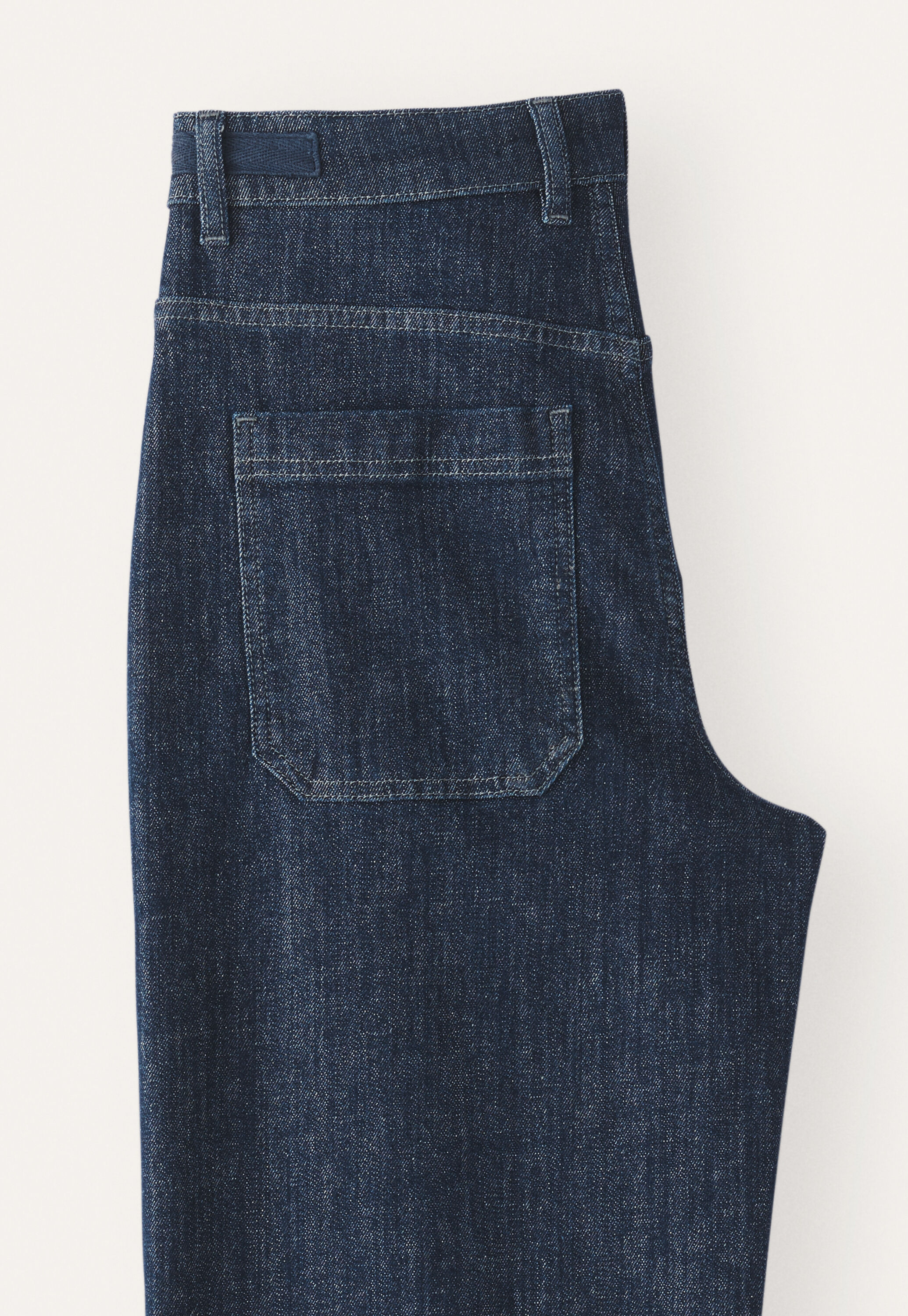 Wide tapered-leg jeans
