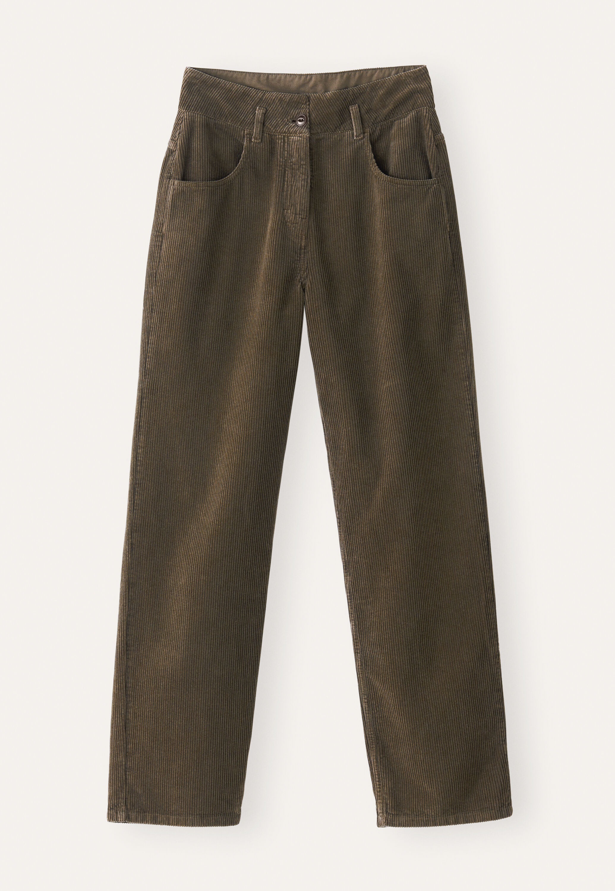 Straight-leg cord trouser