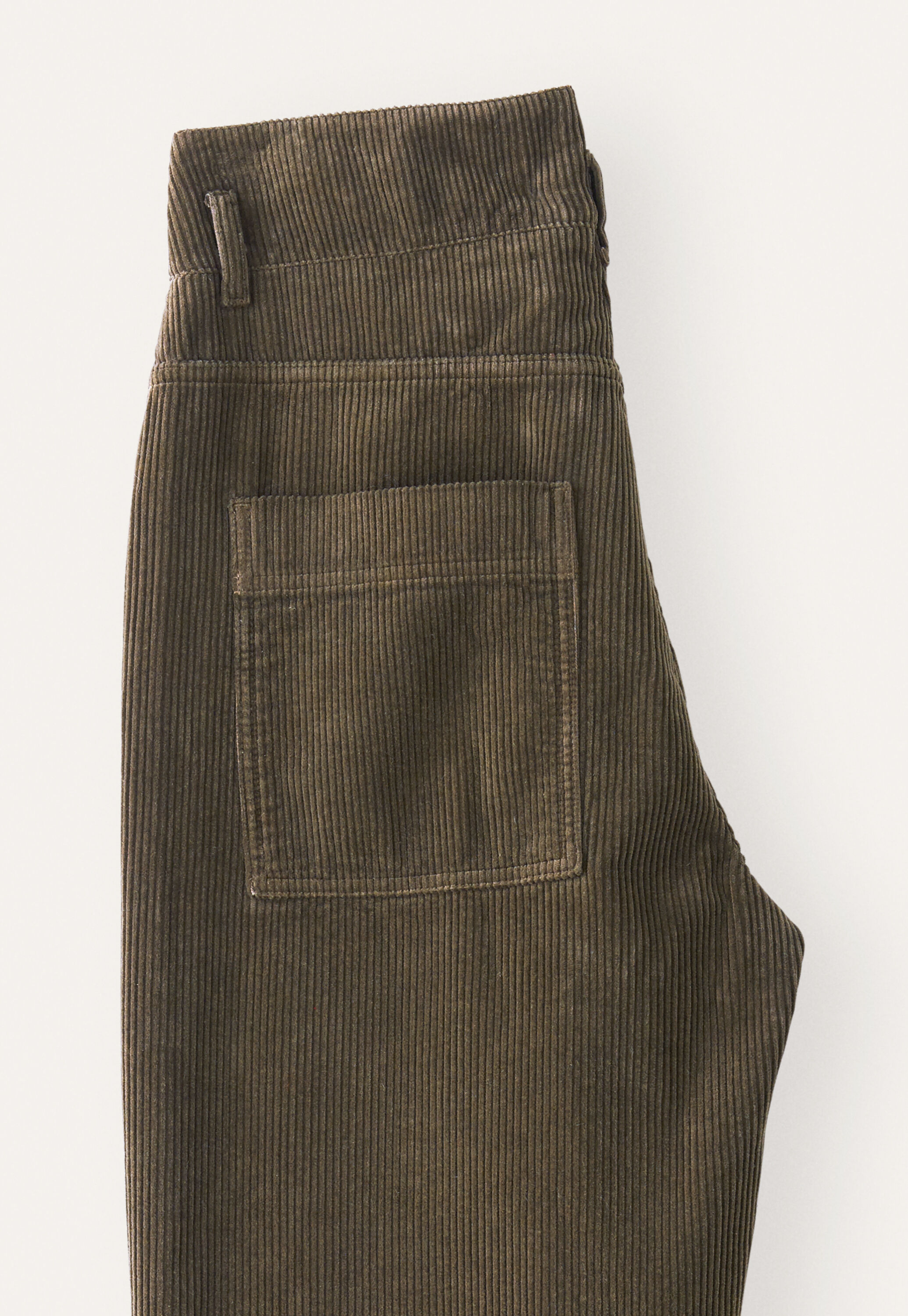 Straight-leg cord trouser