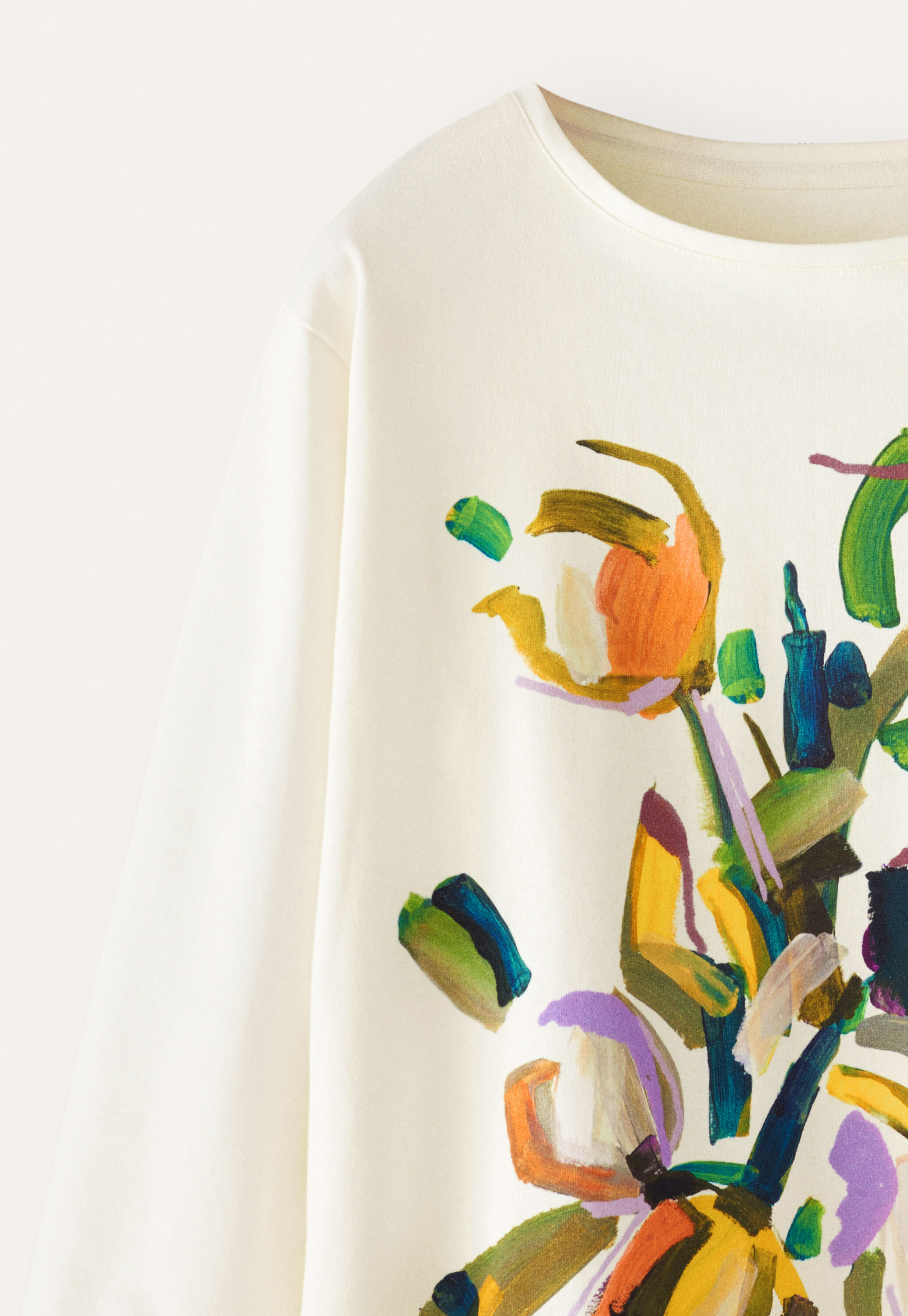 Printed jersey top