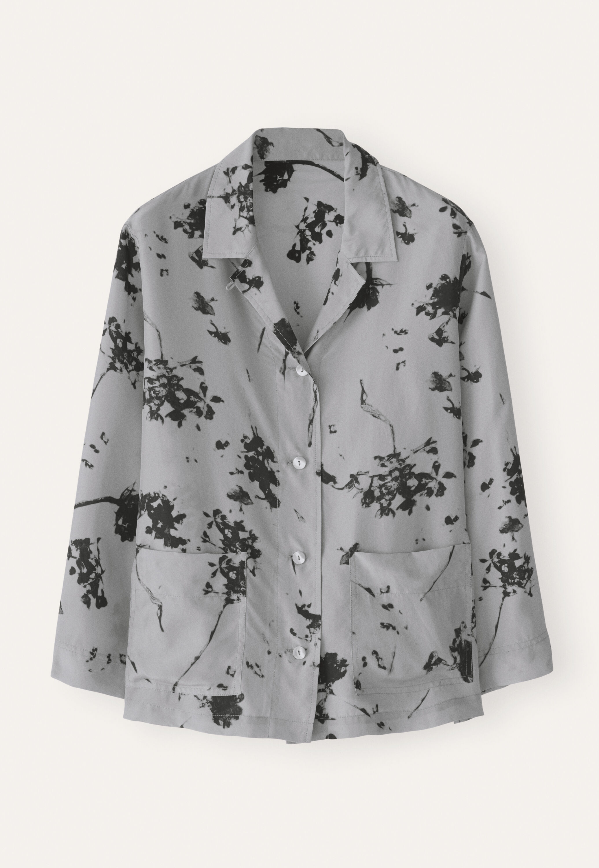 Printed silk pyjamas