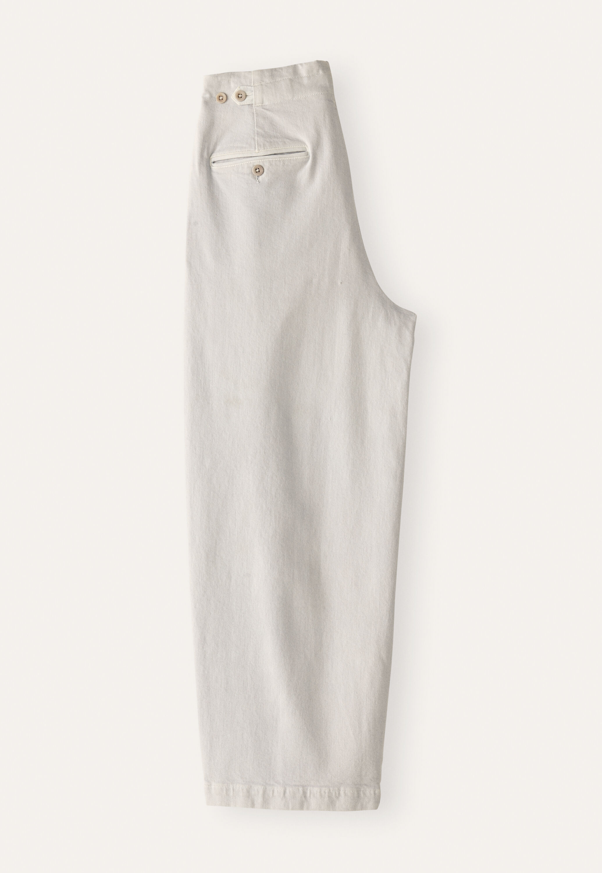 Pleat-front cropped trousers