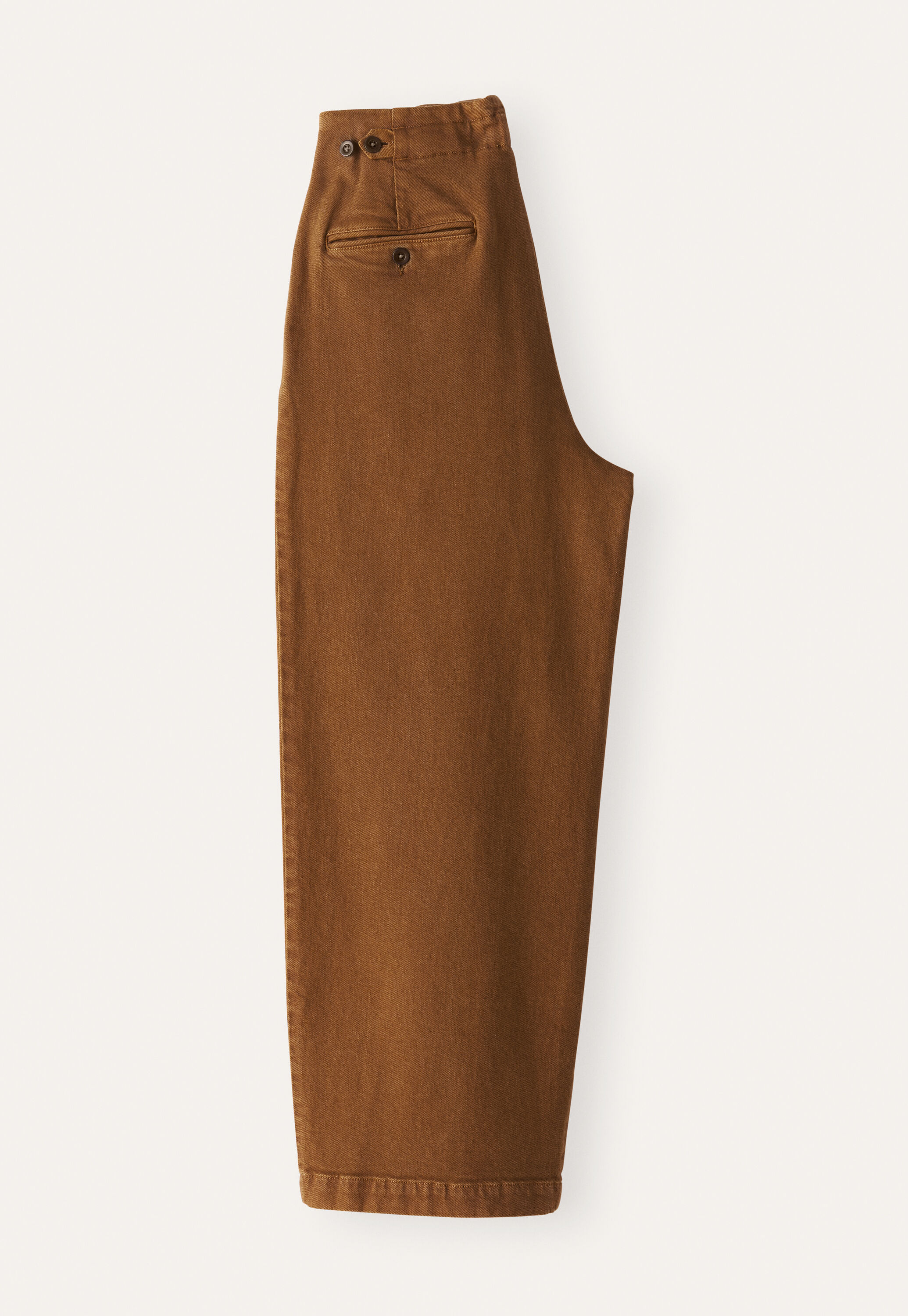 Pleat-front cropped trousers