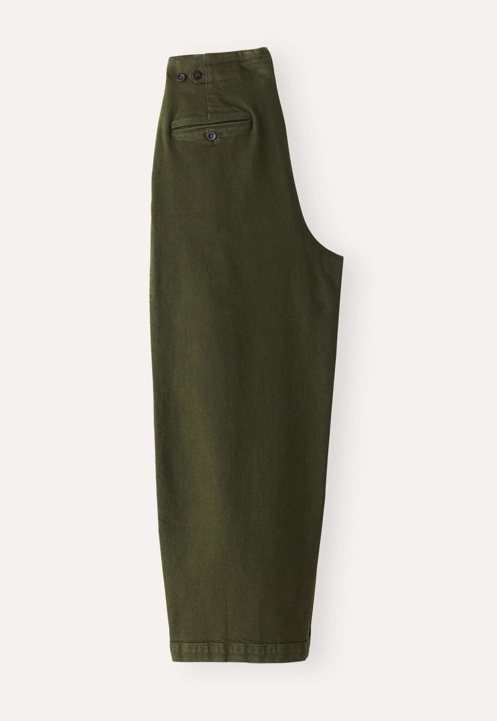 Pleat-front cropped trousers