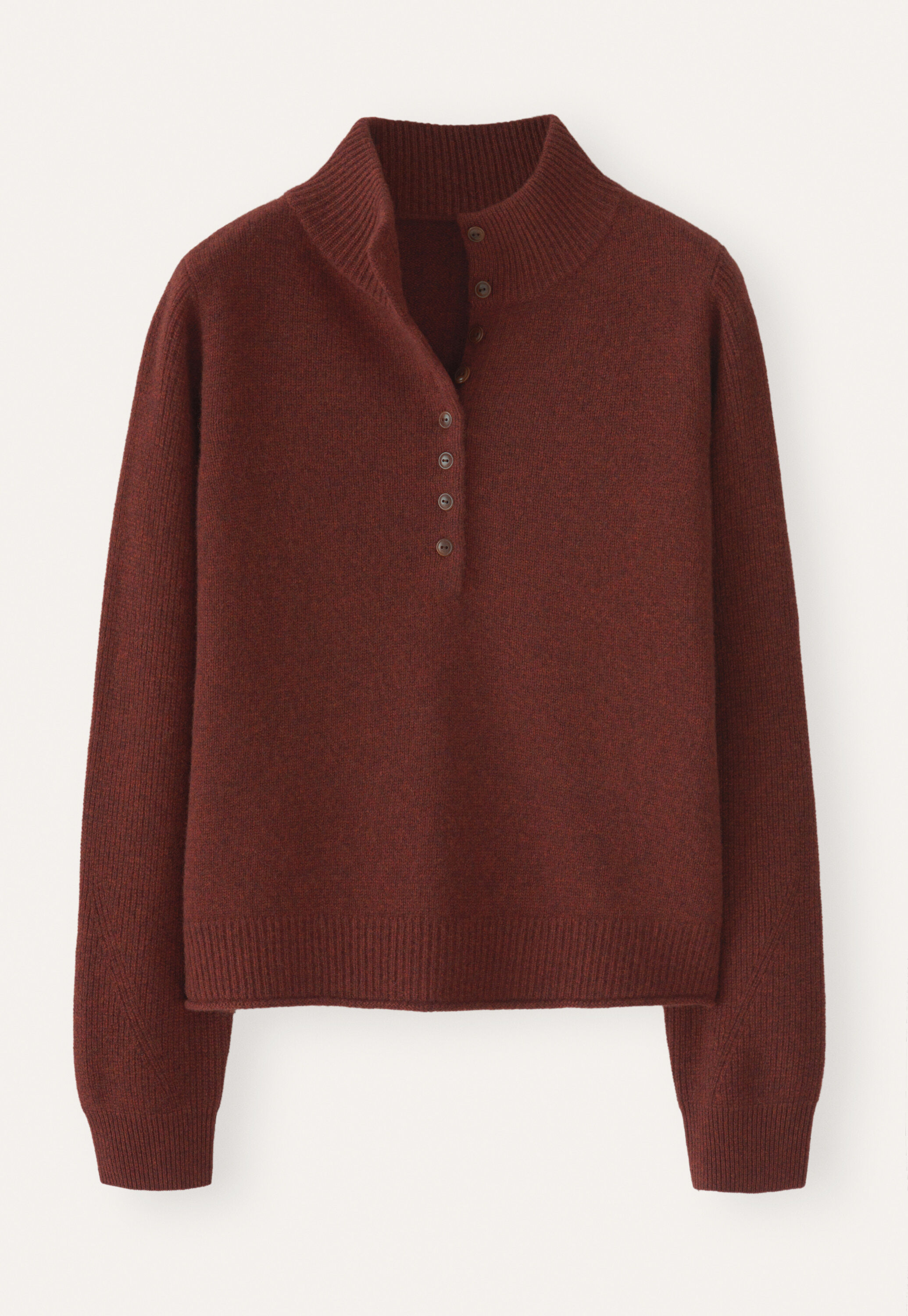 Buttoned-neck sweater
