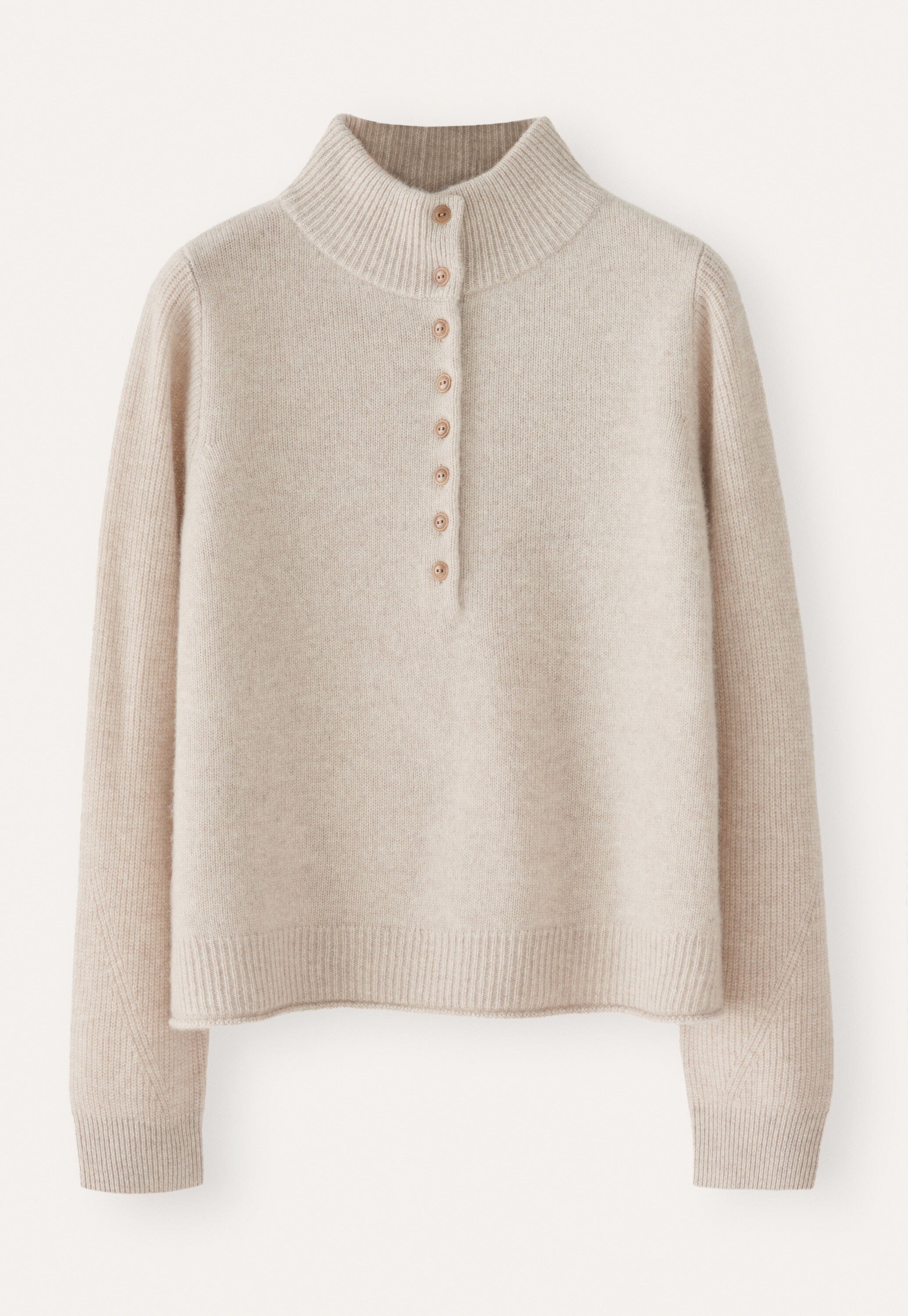 Buttoned-neck sweater