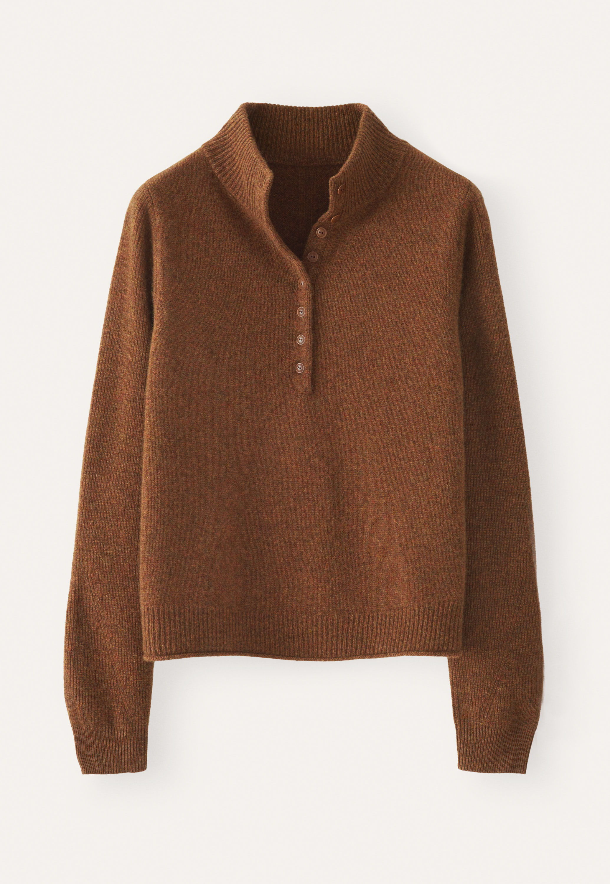 Buttoned-neck sweater
