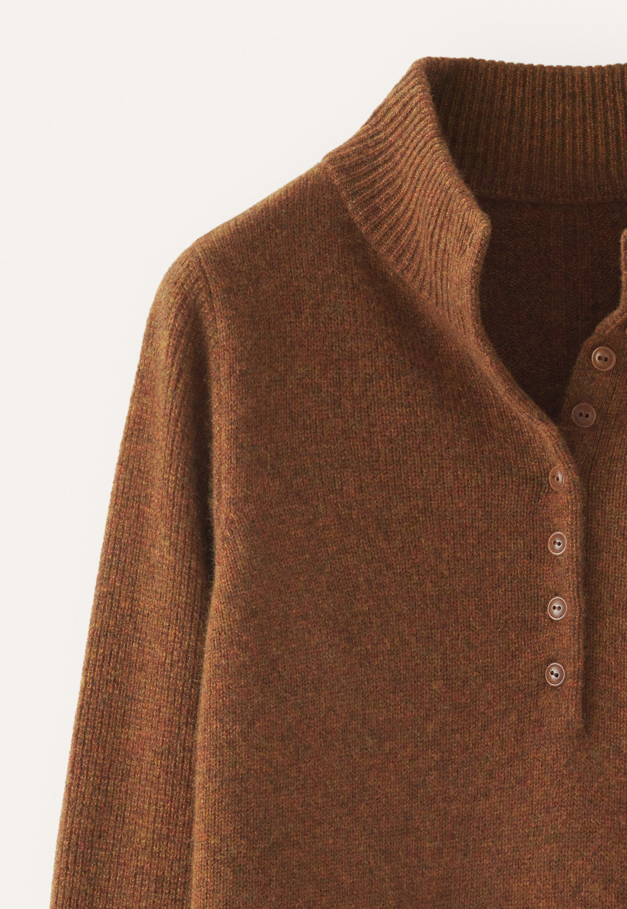 Buttoned-neck sweater