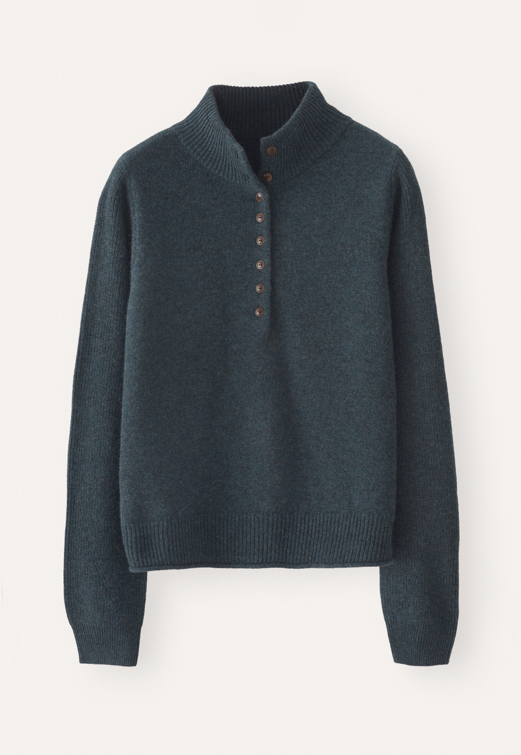 Buttoned-neck sweater