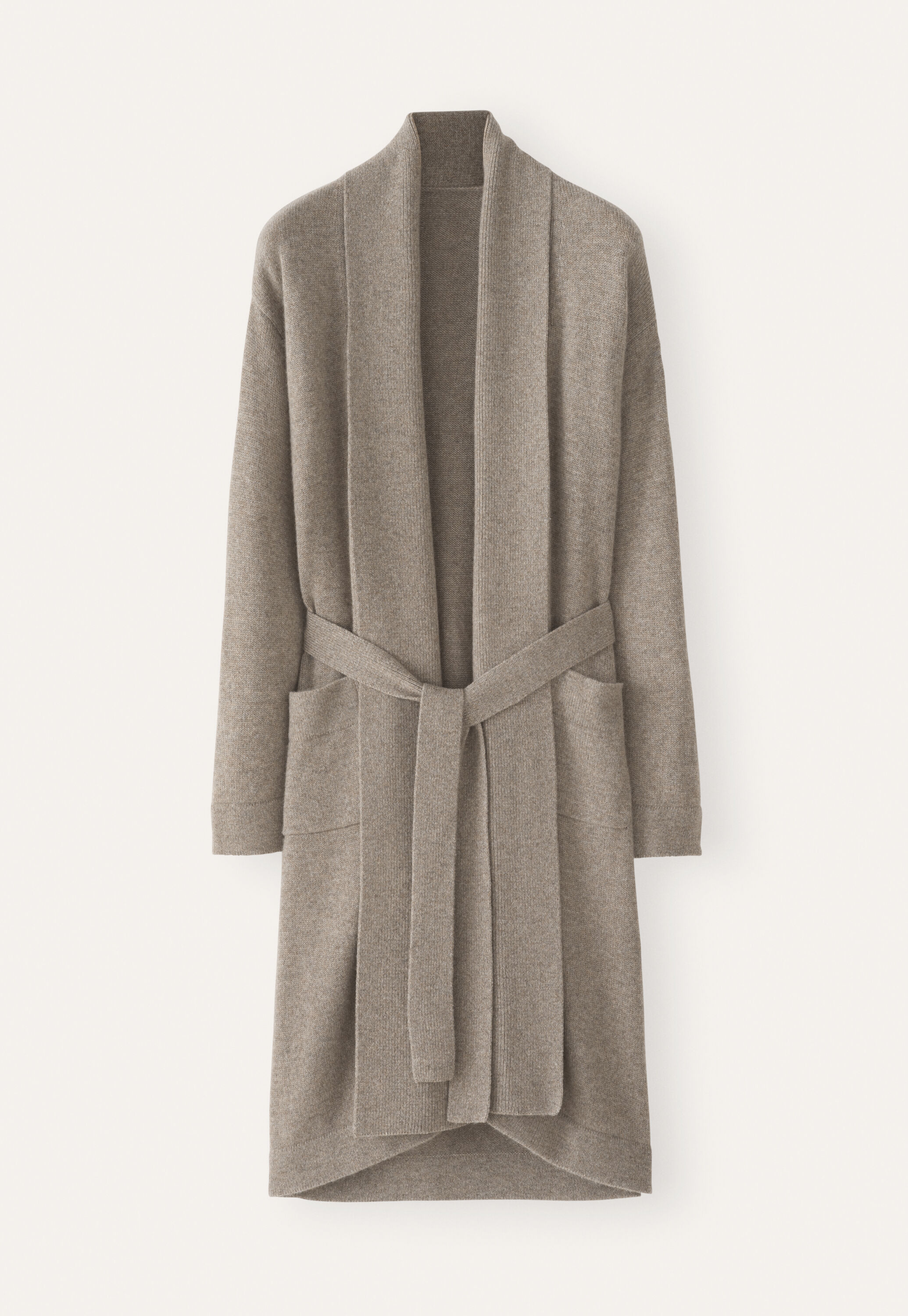 Knitted robe, Soft taupe, large
