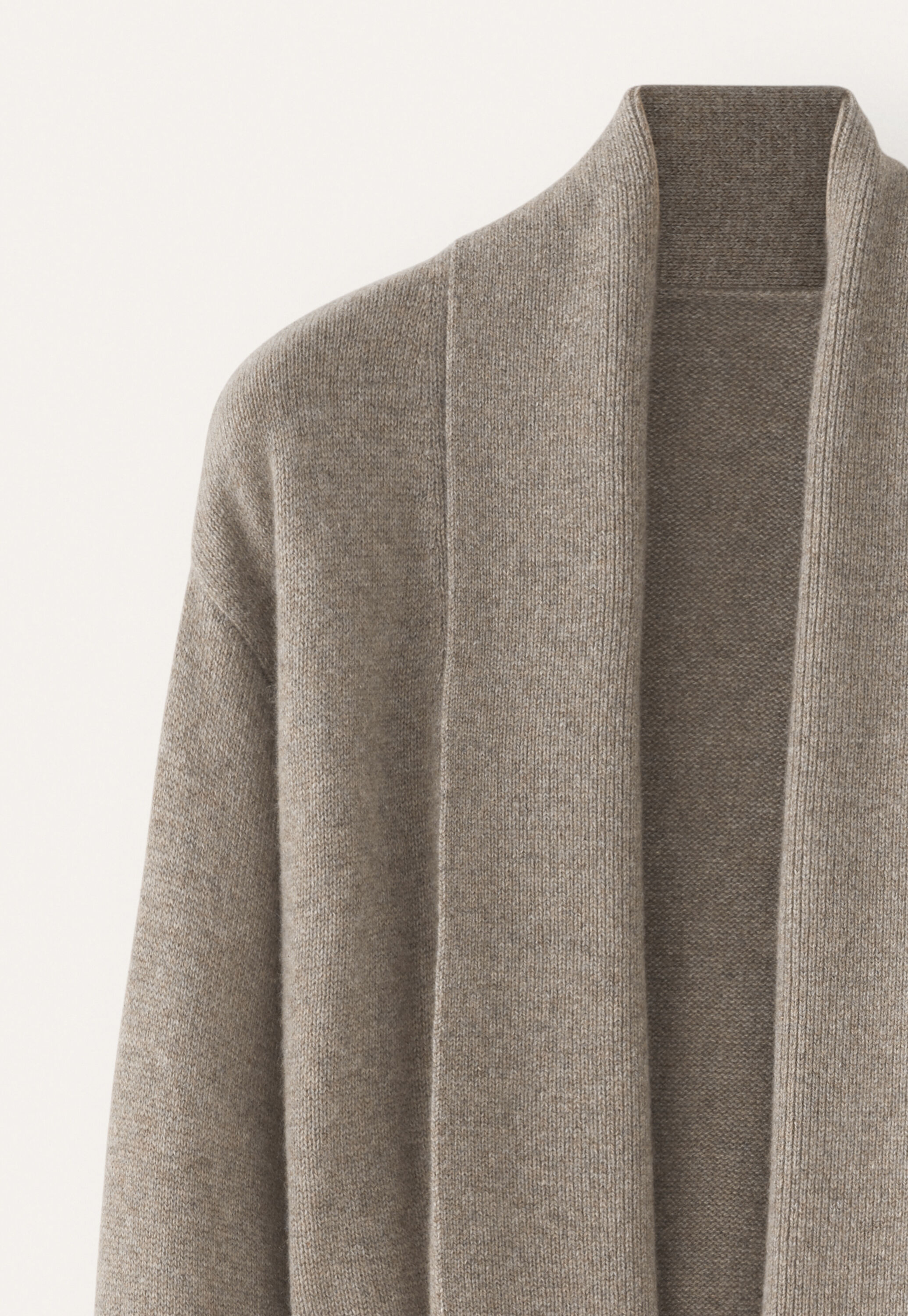 Knitted robe, Soft taupe, large