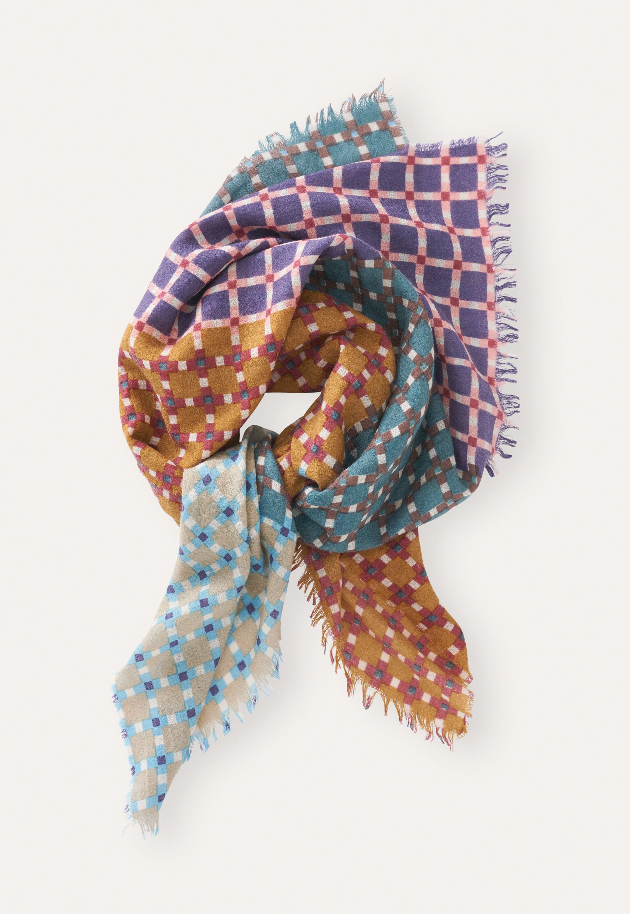 Checked scarf