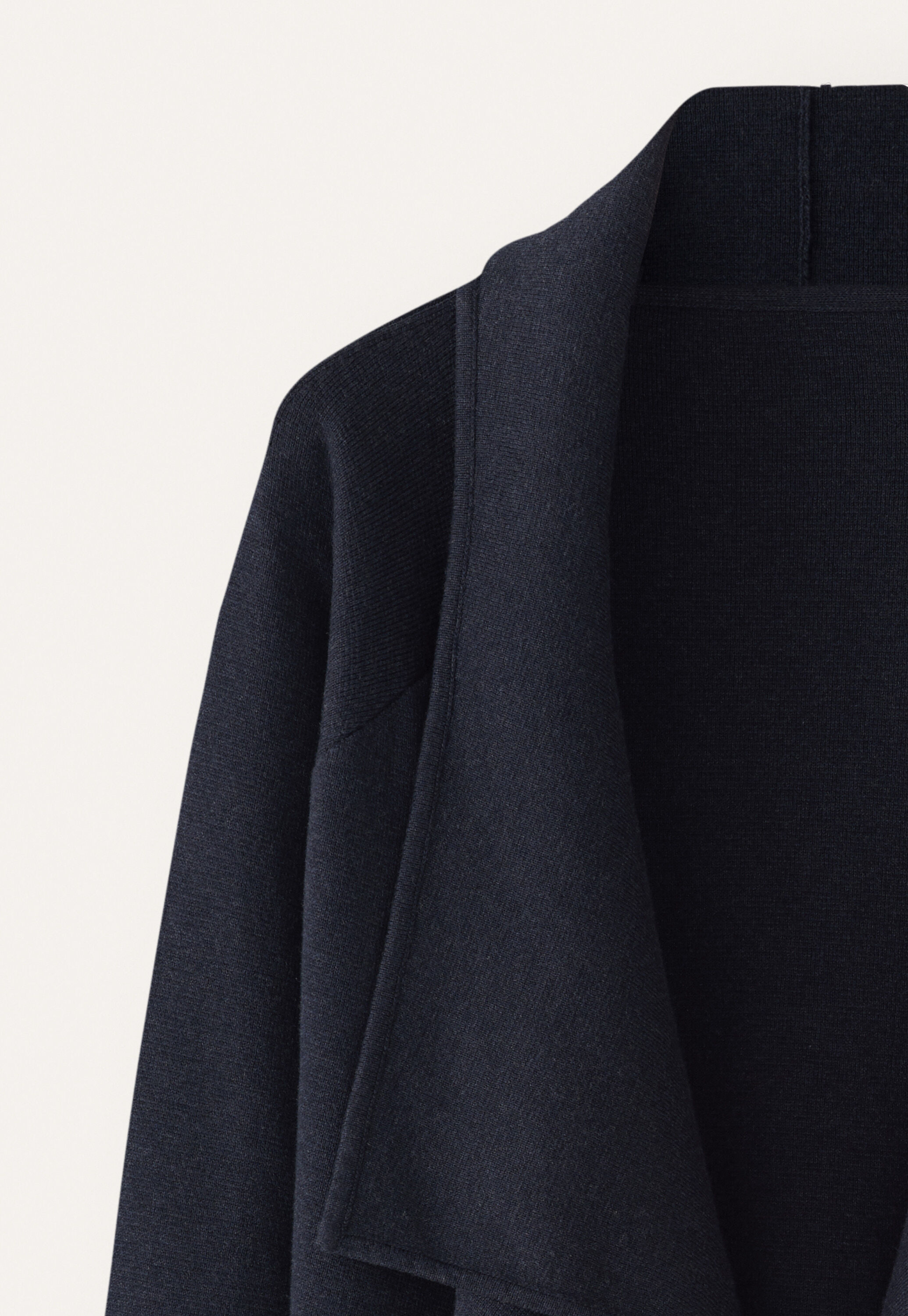 Waterfall-edge jacket