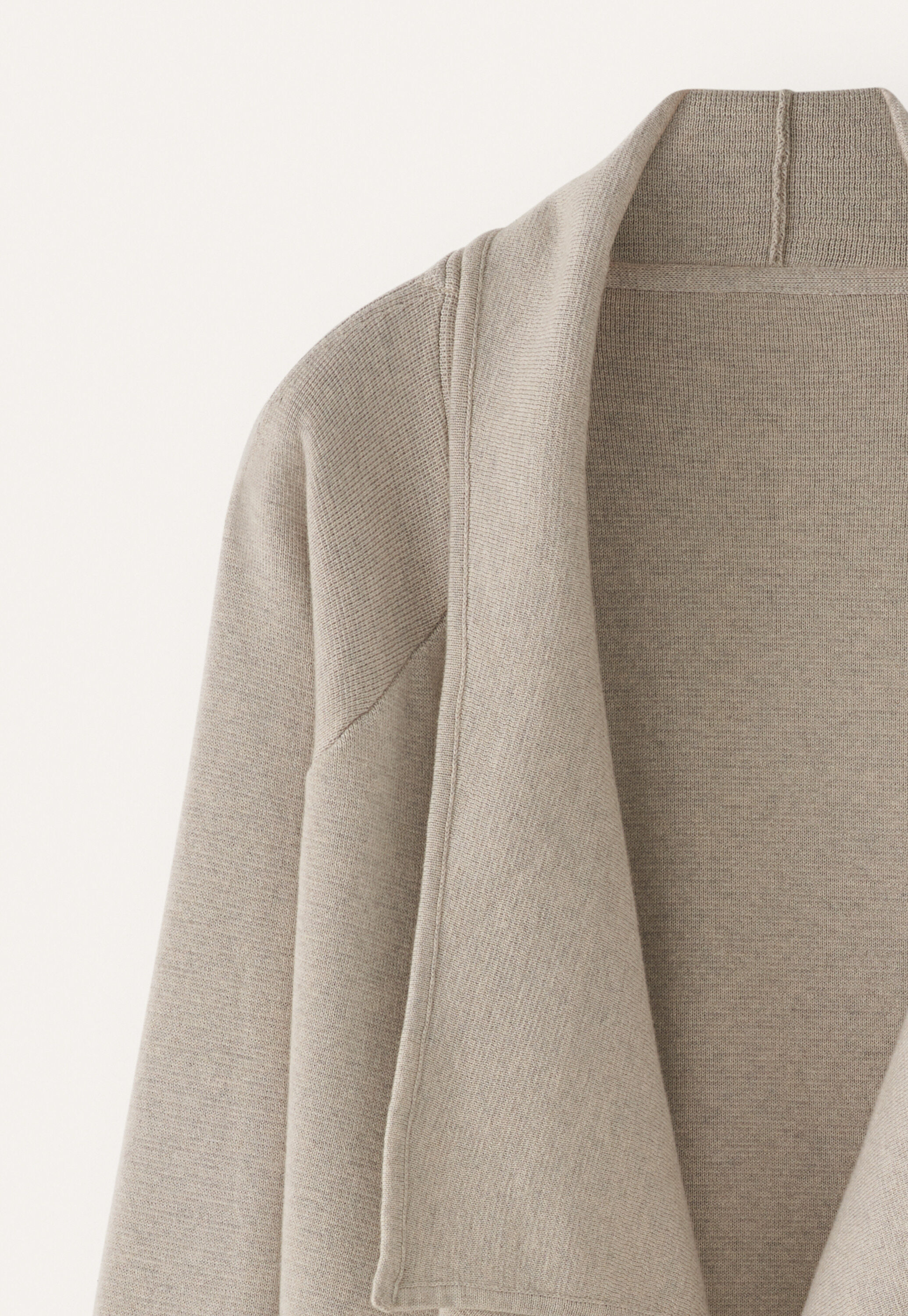 Waterfall-edge jacket