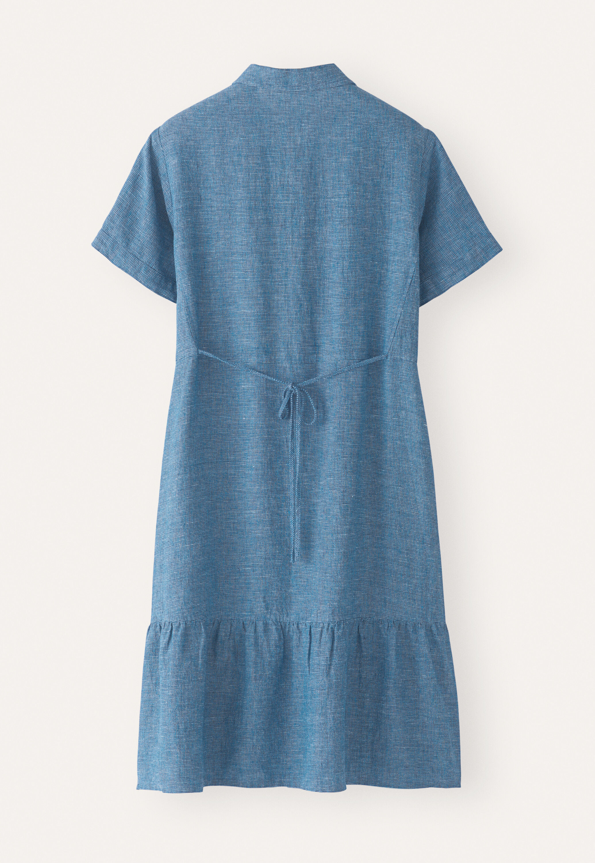 Gathered hem-seam dress