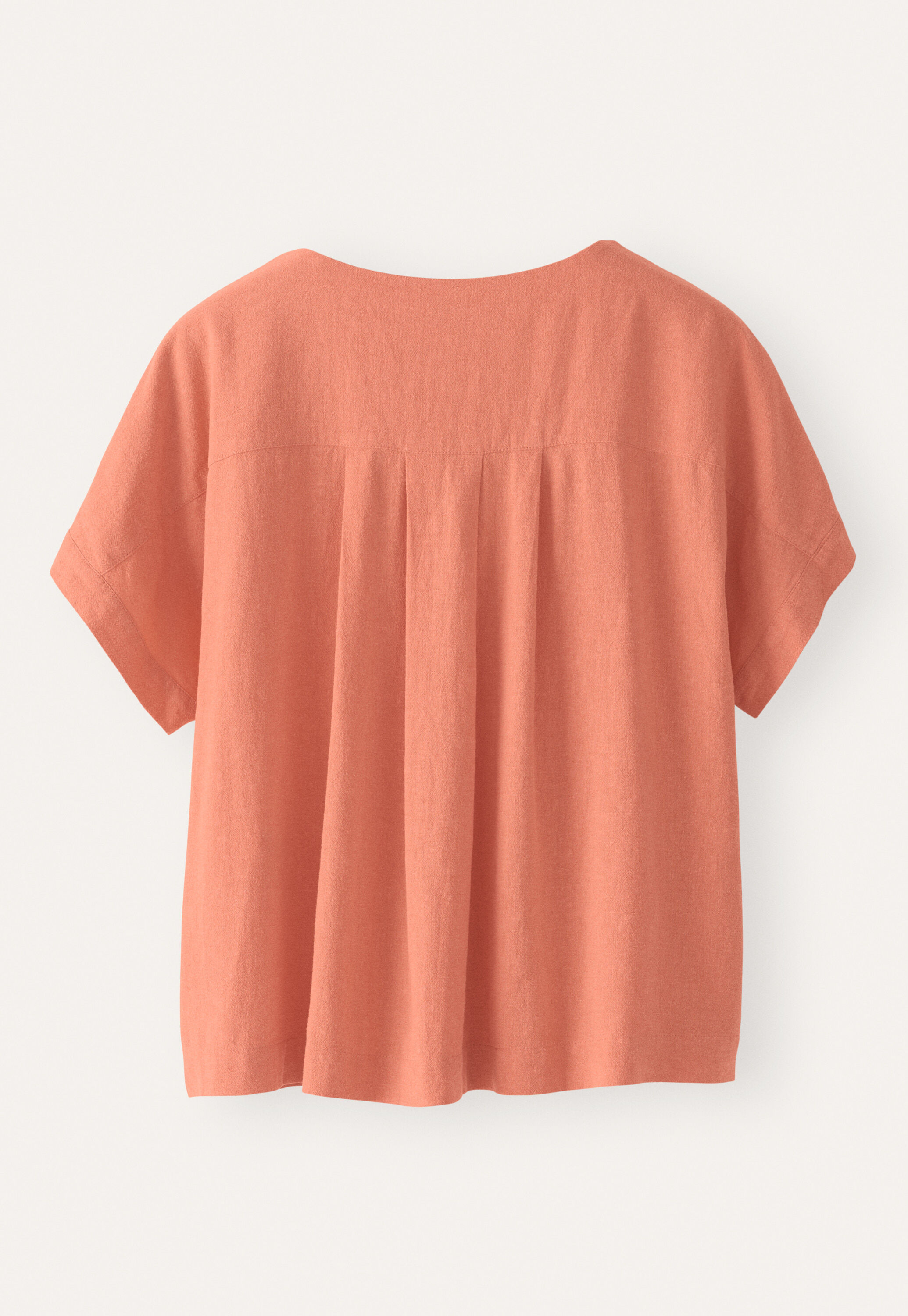 Pleat-front top