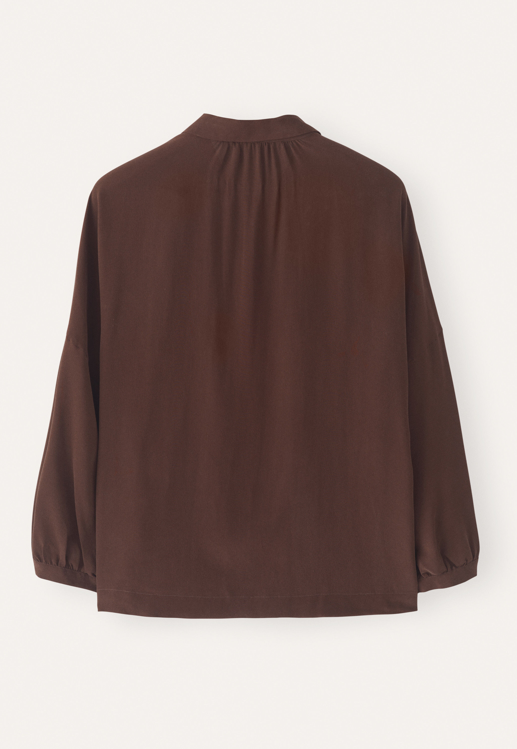 Printed dolman-sleeve blouse