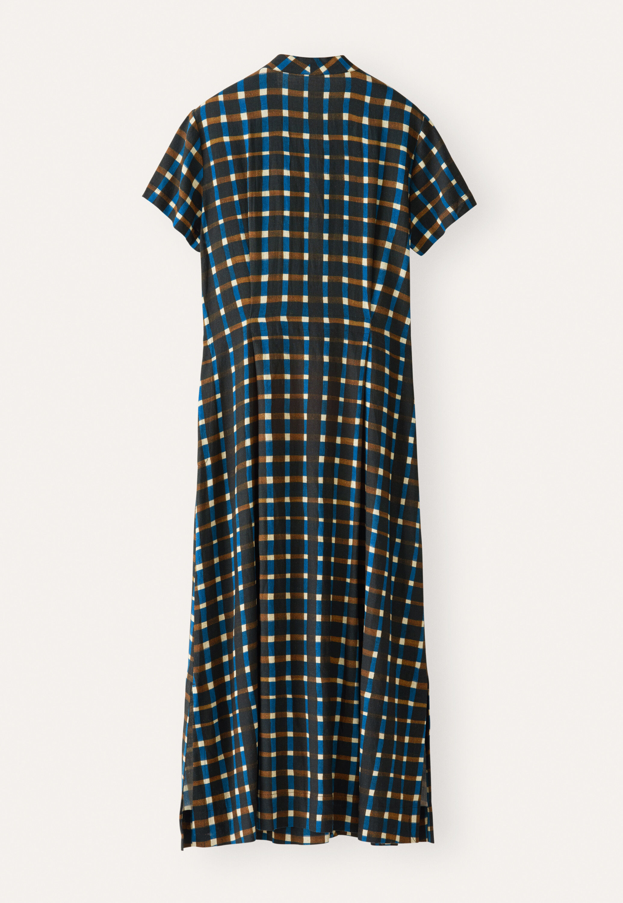 Printed button-through dress