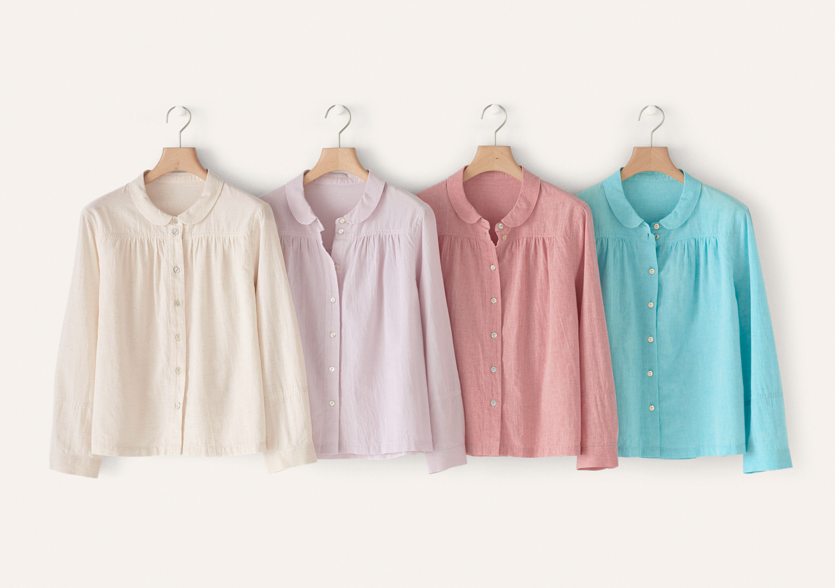 Round-collar shirt