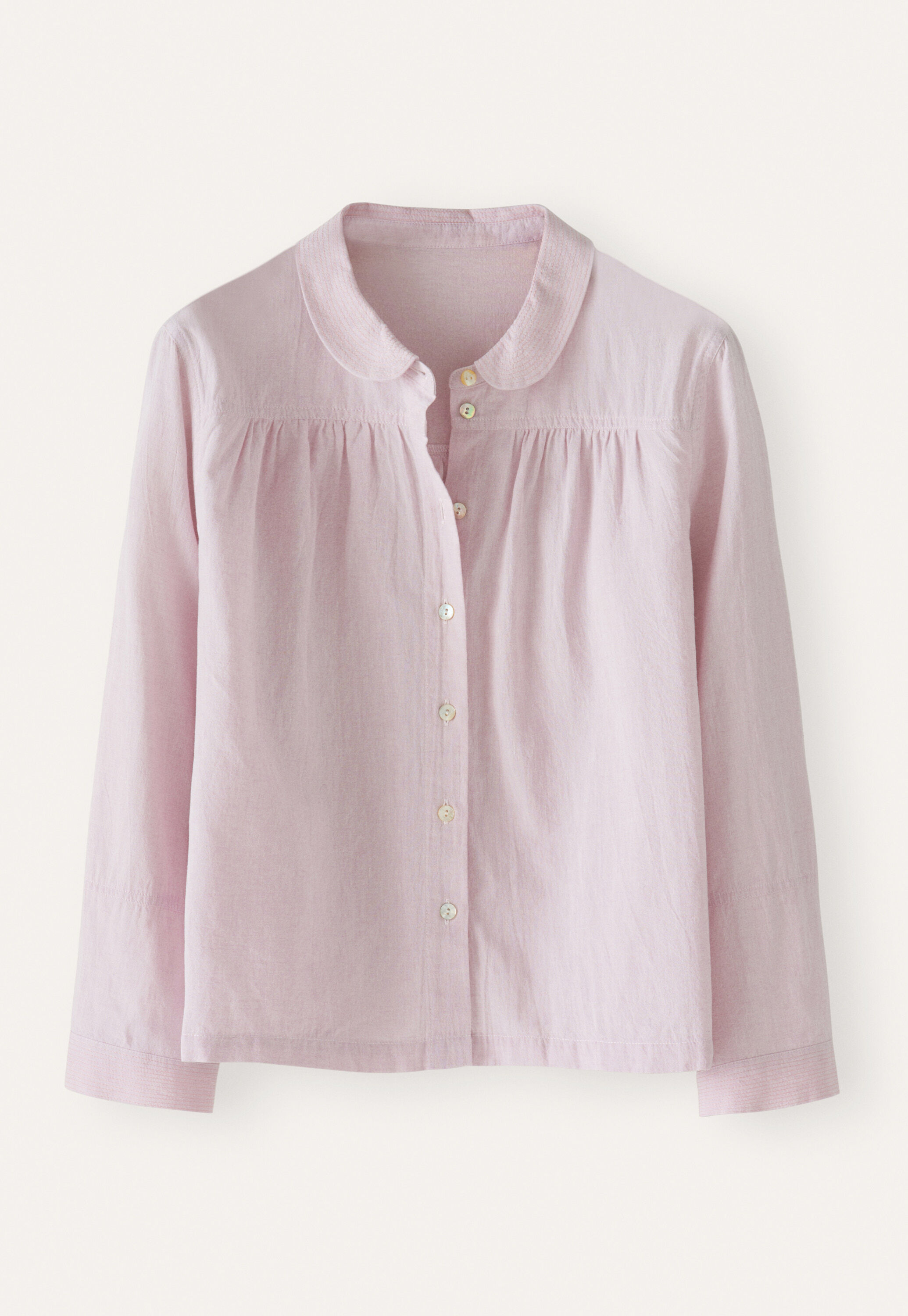 Round-collar shirt