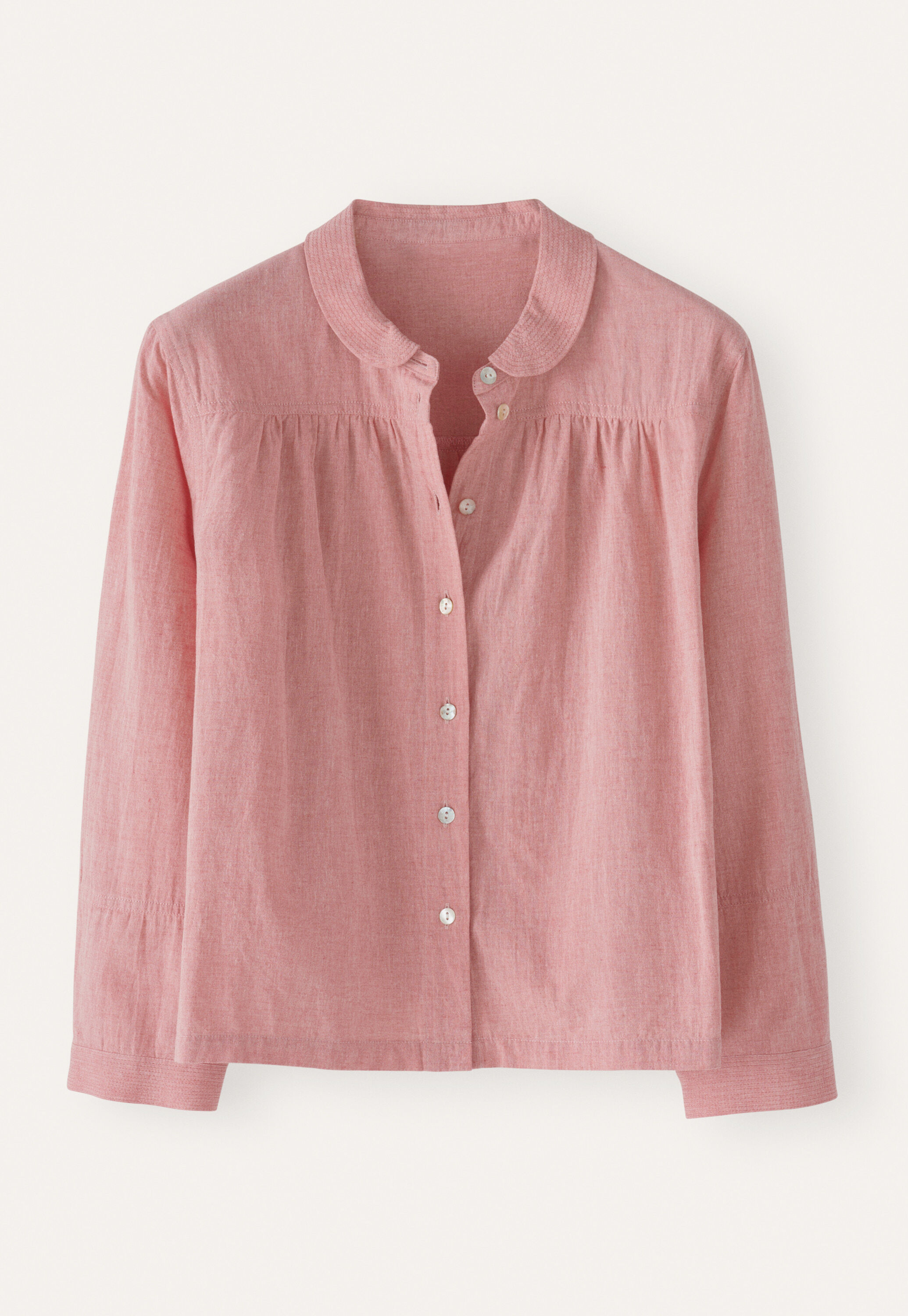 Round-collar shirt