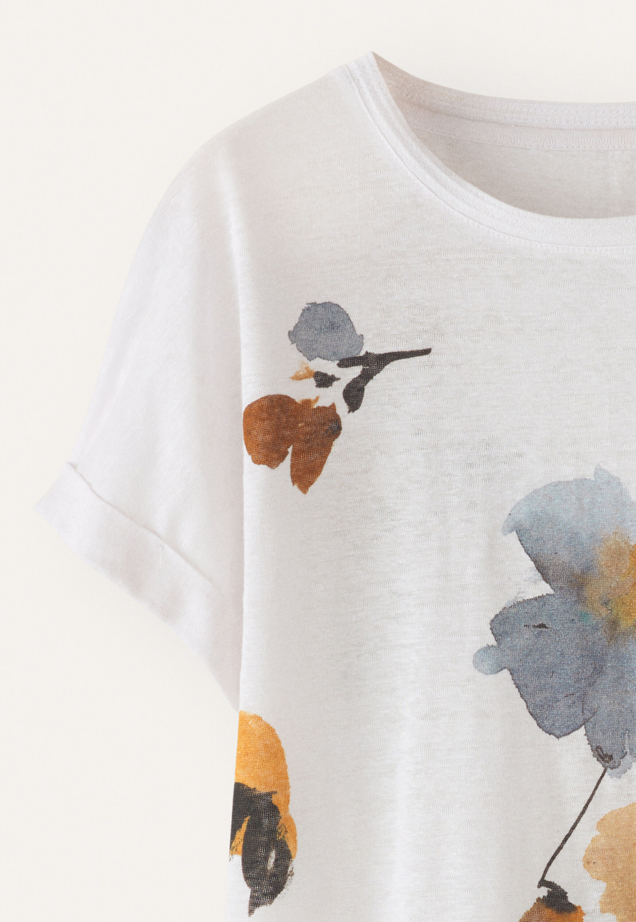 Printed jersey top